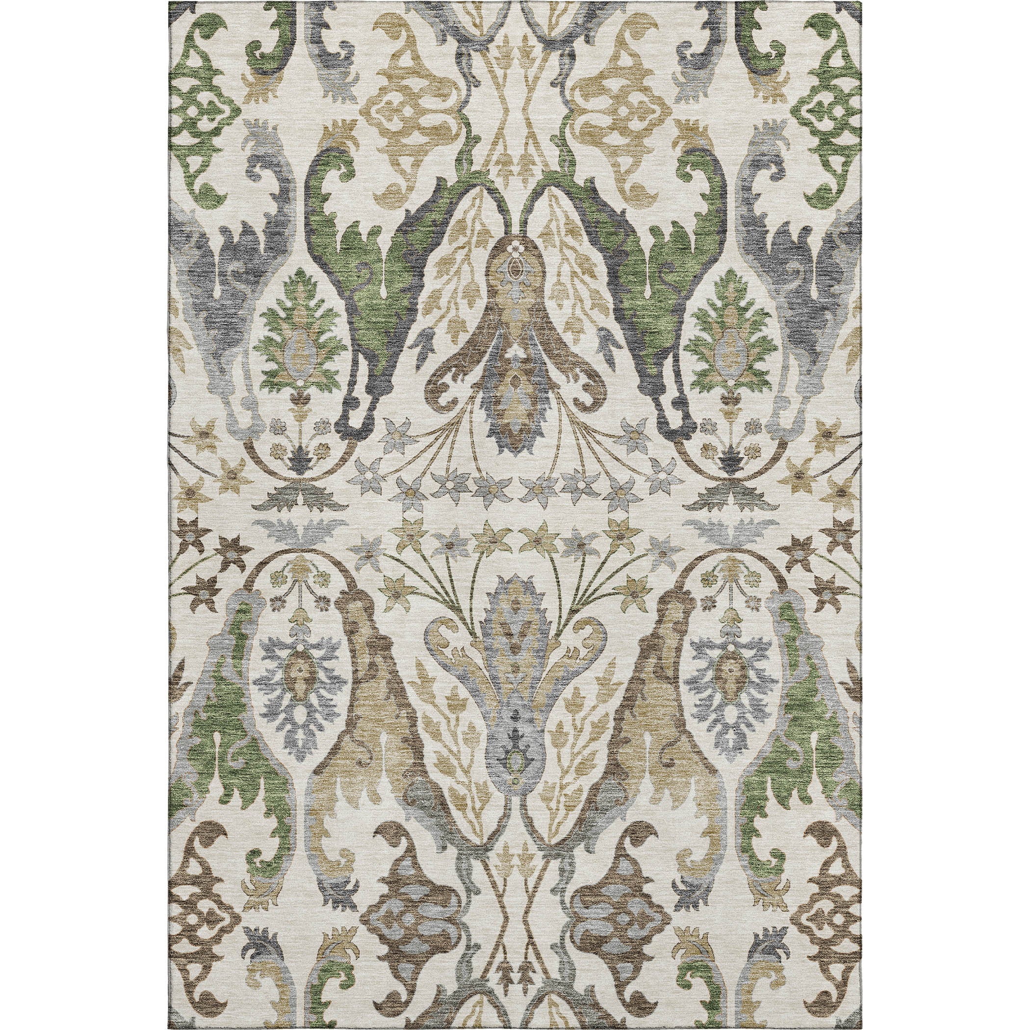 Tallinn Machine Washable Transitional Ivory Rug 2'6" x 3'10" #shape_Rectangle
