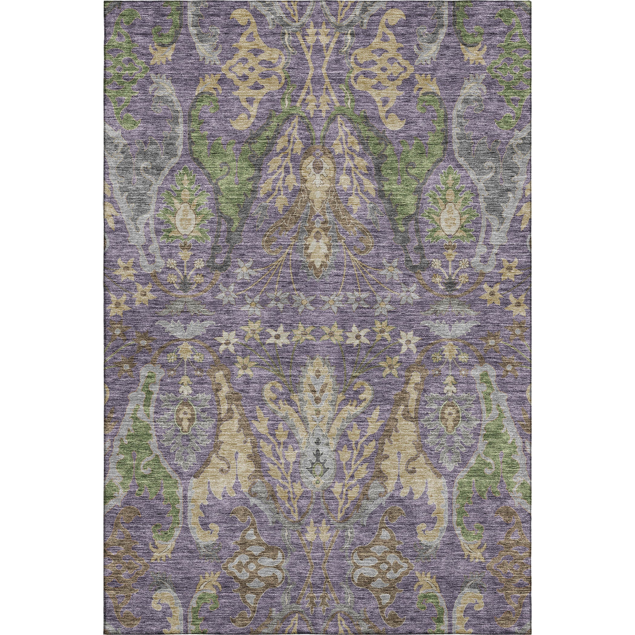 Tallinn Machine Washable Transitional Purple Rug 2'6" x 3'10" #shape_Rectangle