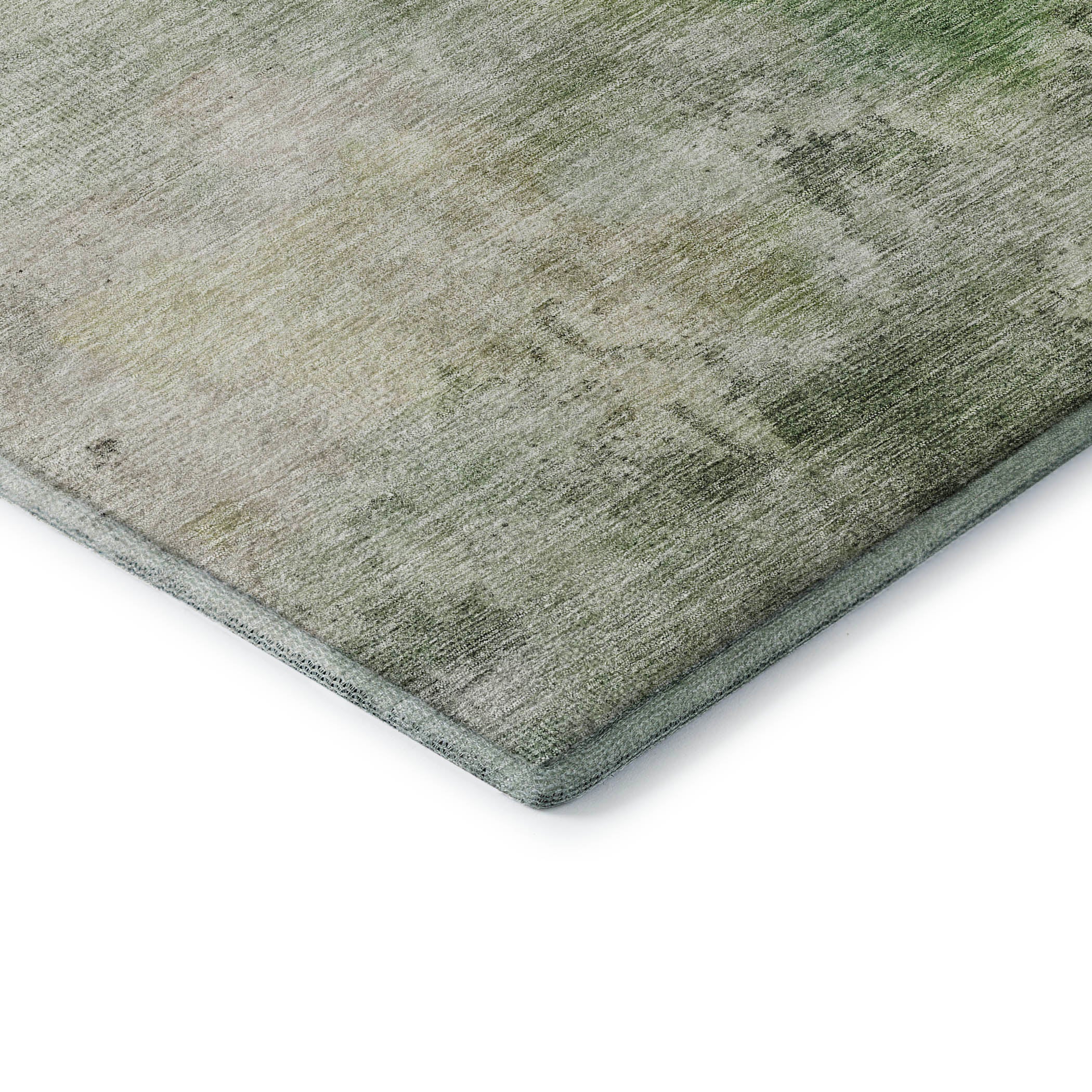 Rome Machine Washable Transitional Aloe Green Rug 1'8" x 2'6" #shape_Rectangle