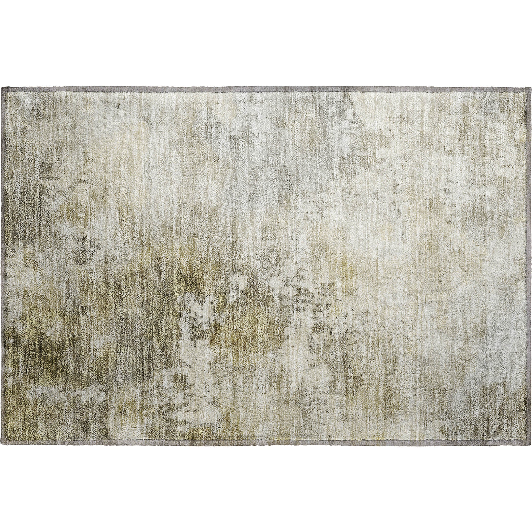 Rome Machine Washable Transitional Wheat Gold Rug 1'8" x 2'6" #shape_Rectangle