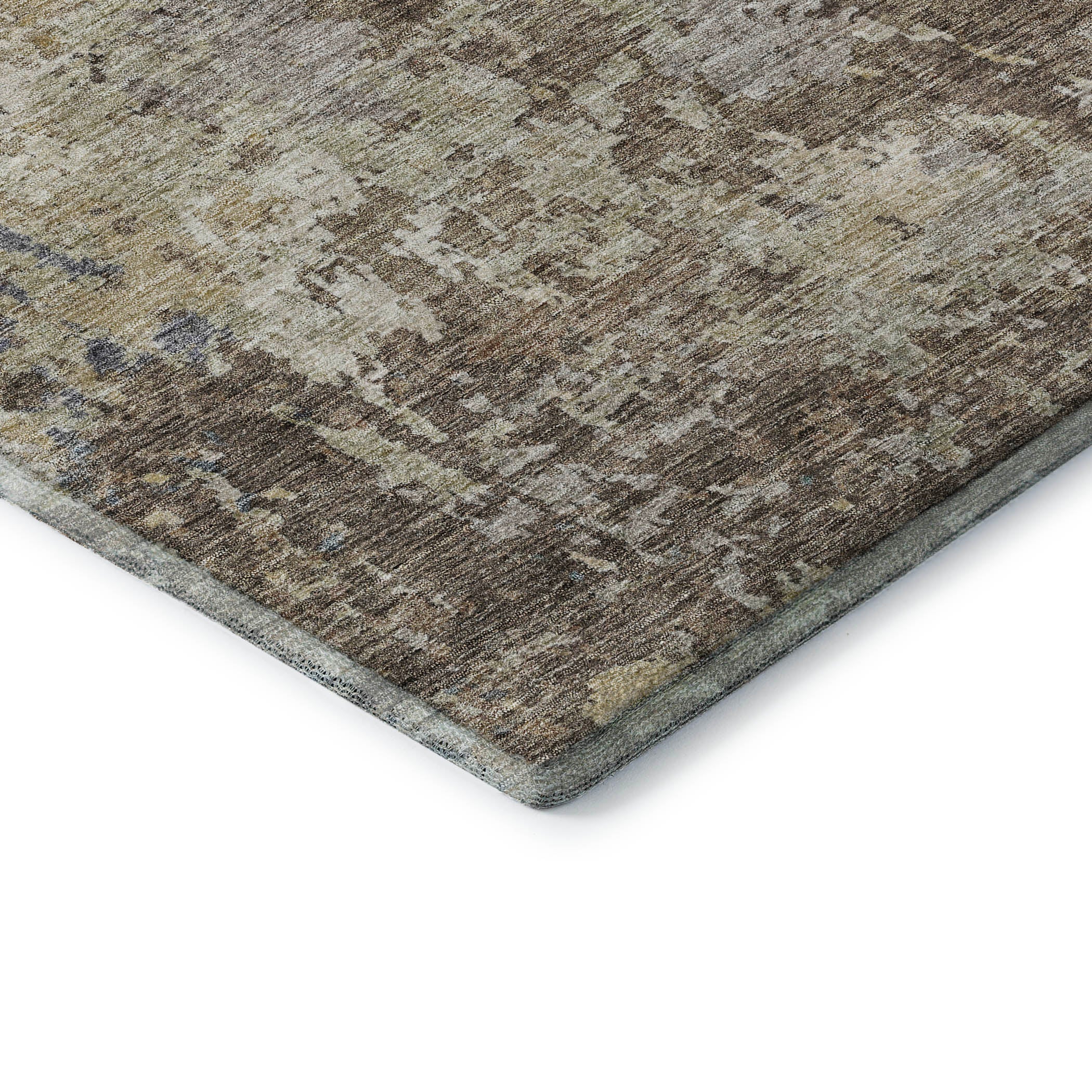 Lucerne Machine Washable Transitional Beige Brown Rug 1'8" x 2'6" #shape_Rectangle