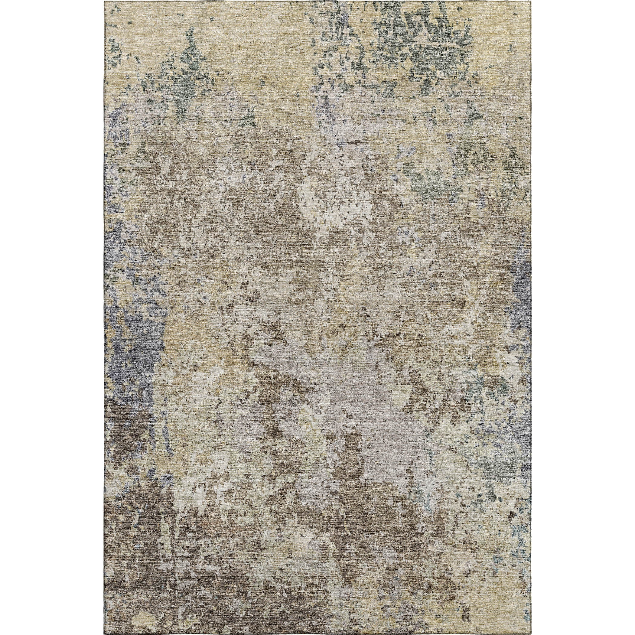 Lucerne Machine Washable Transitional Beige Brown Rug 2'6" x 3'10" #shape_Rectangle