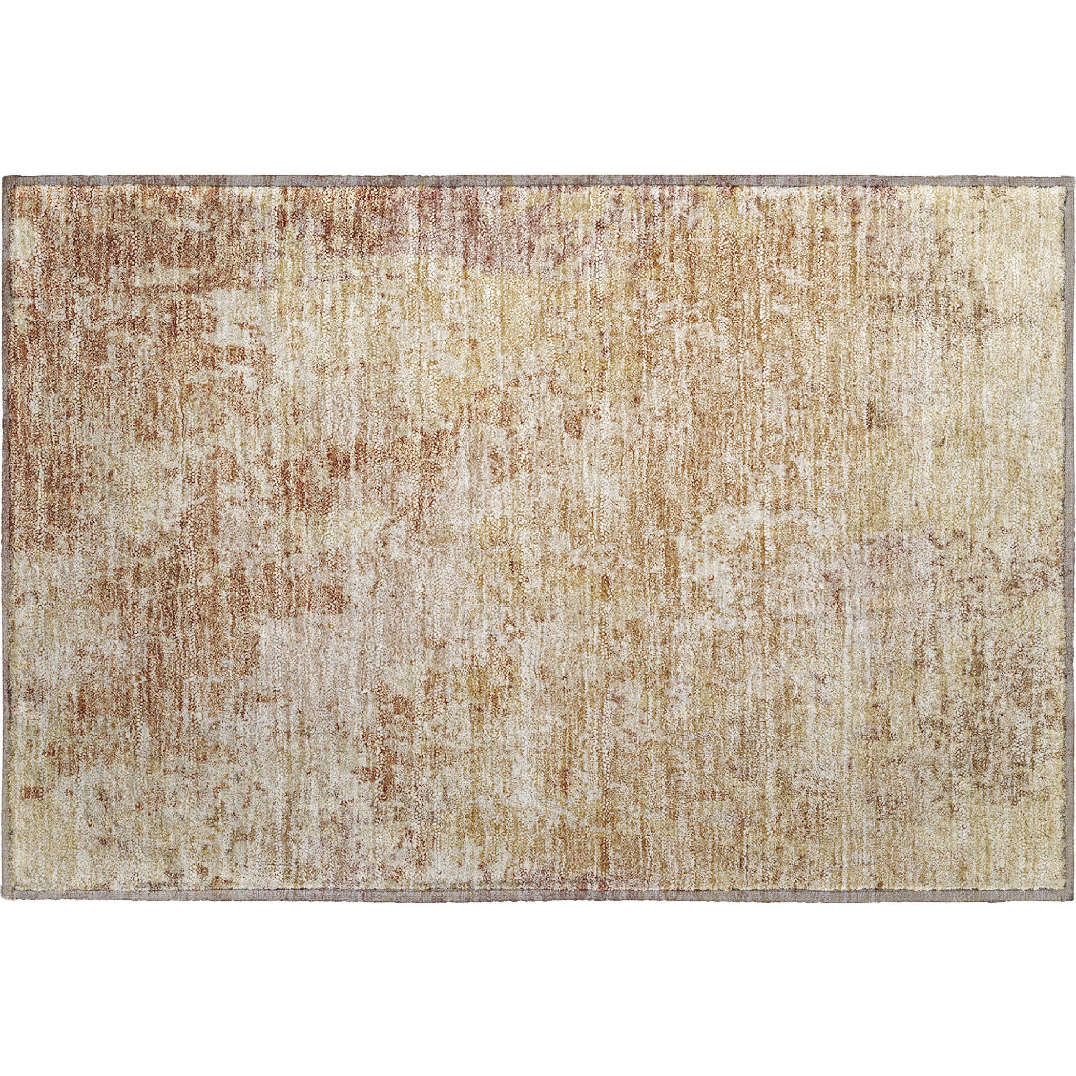 Lucerne Machine Washable Transitional Copper Orange Rug 1'8" x 2'6" #shape_Rectangle