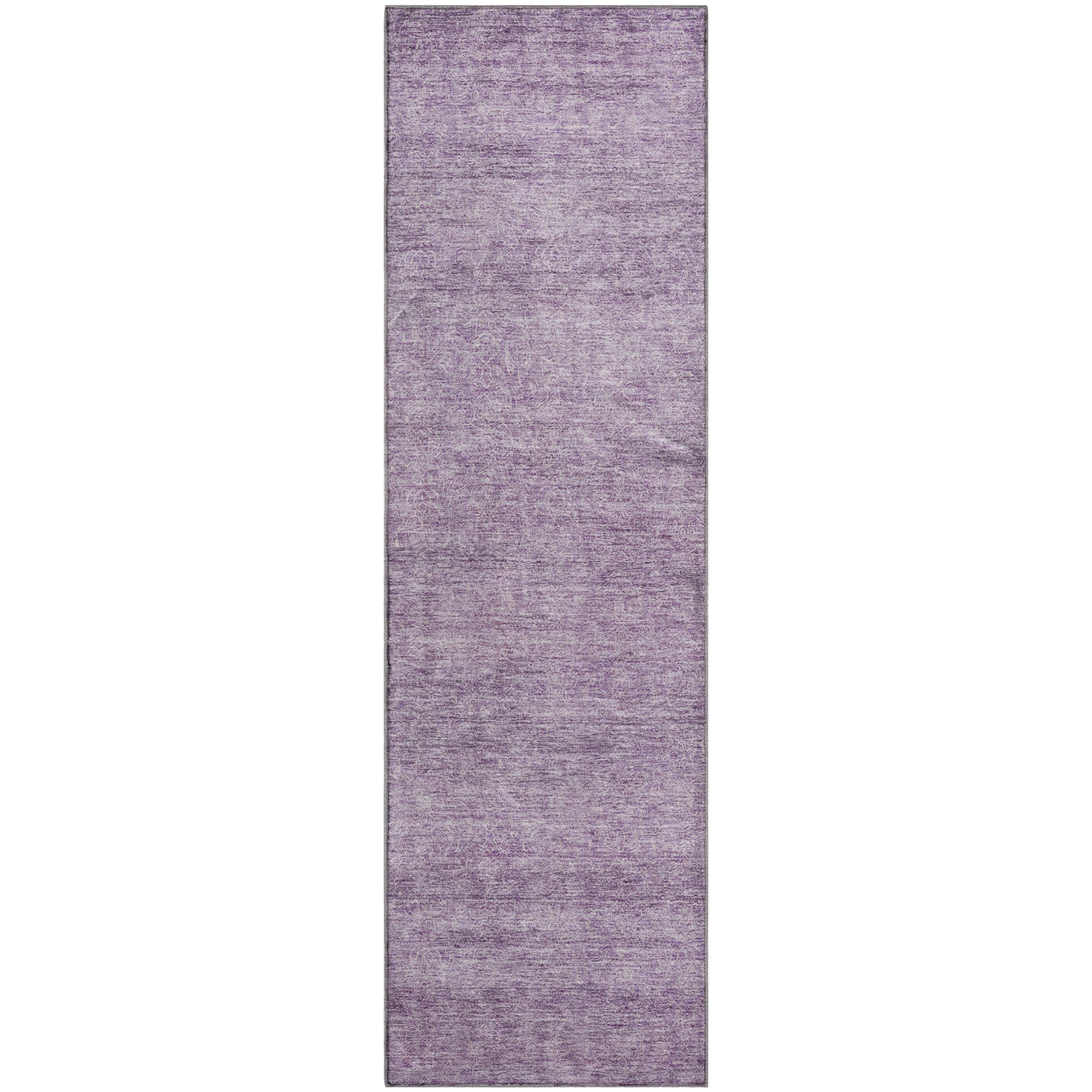 Tallinn Machine Washable Transitional Lavender Purple Rug 2'3" x 7'6" #shape_Runner
