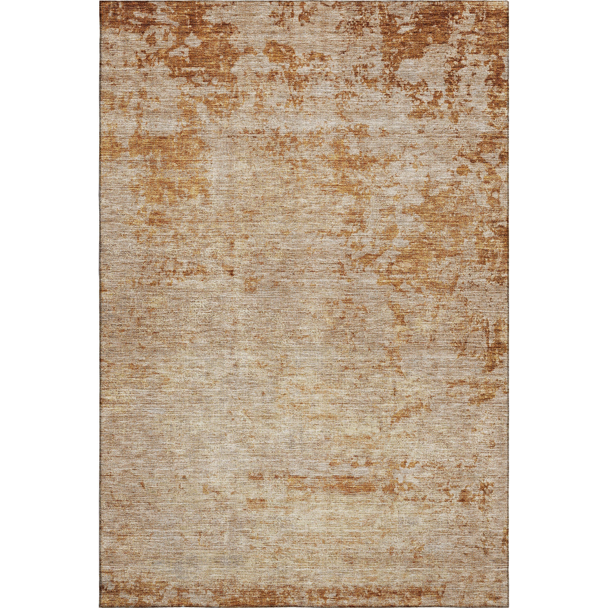 Bangkok Machine Washable Transitional Copper Orange Rug 2'6" x 3'10" #shape_Rectangle