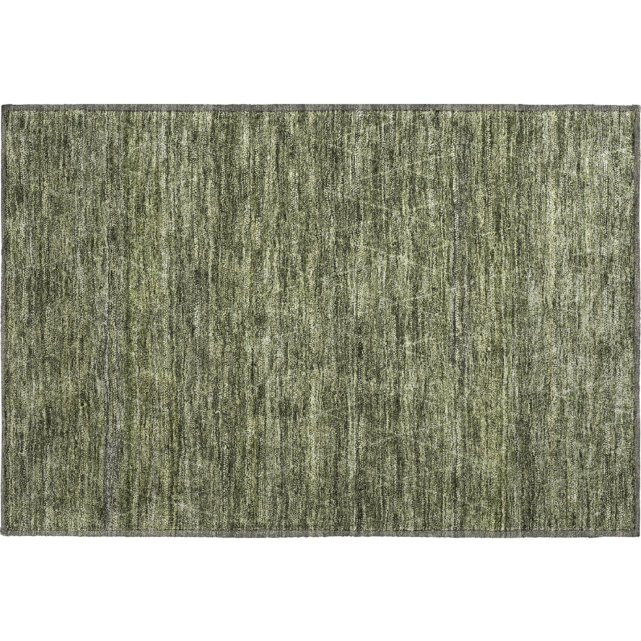 Bangkok Machine Washable Transitional Olive Green Rug 1'8" x 2'6" #shape_Rectangle