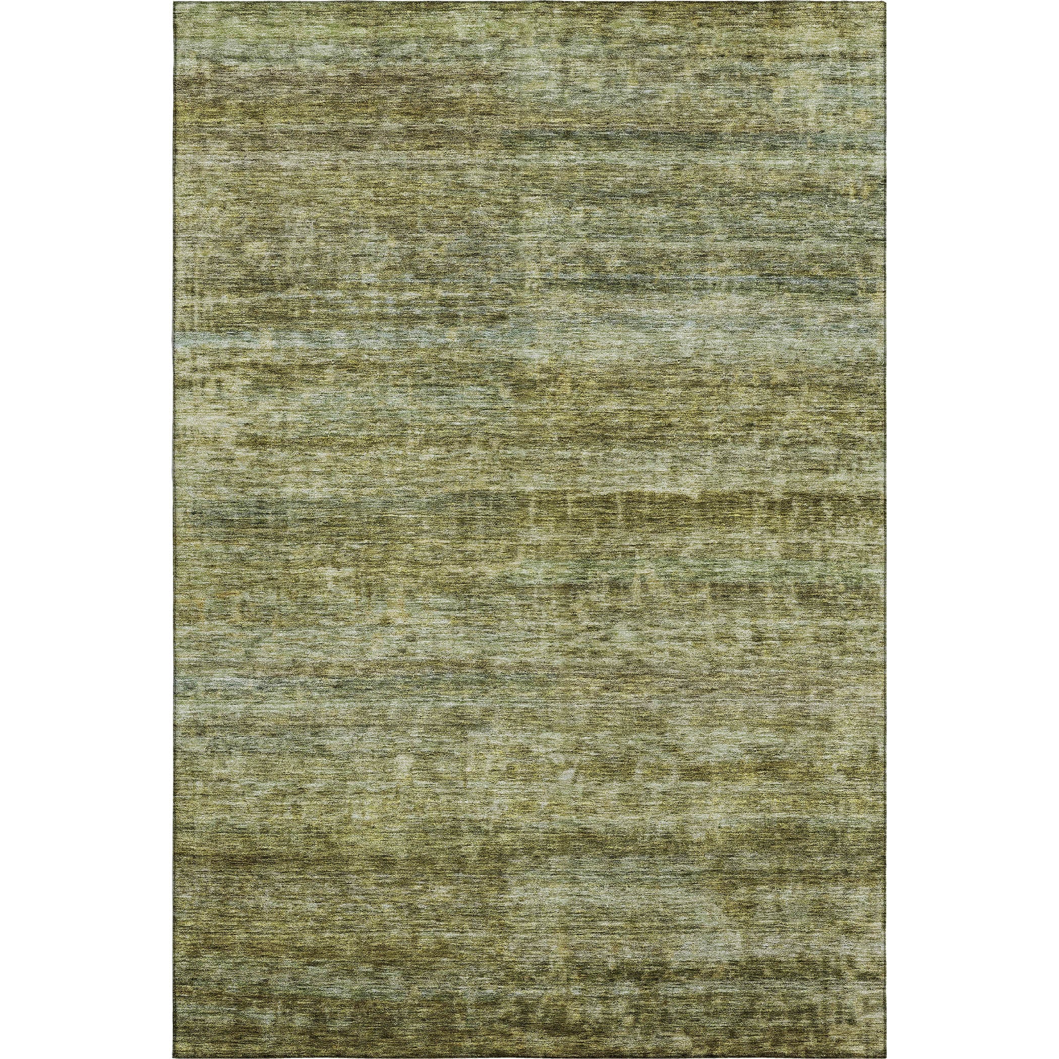 Mostar Machine Washable Transitional Olive Green Rug 2'6" x 3'10" #shape_Rectangle