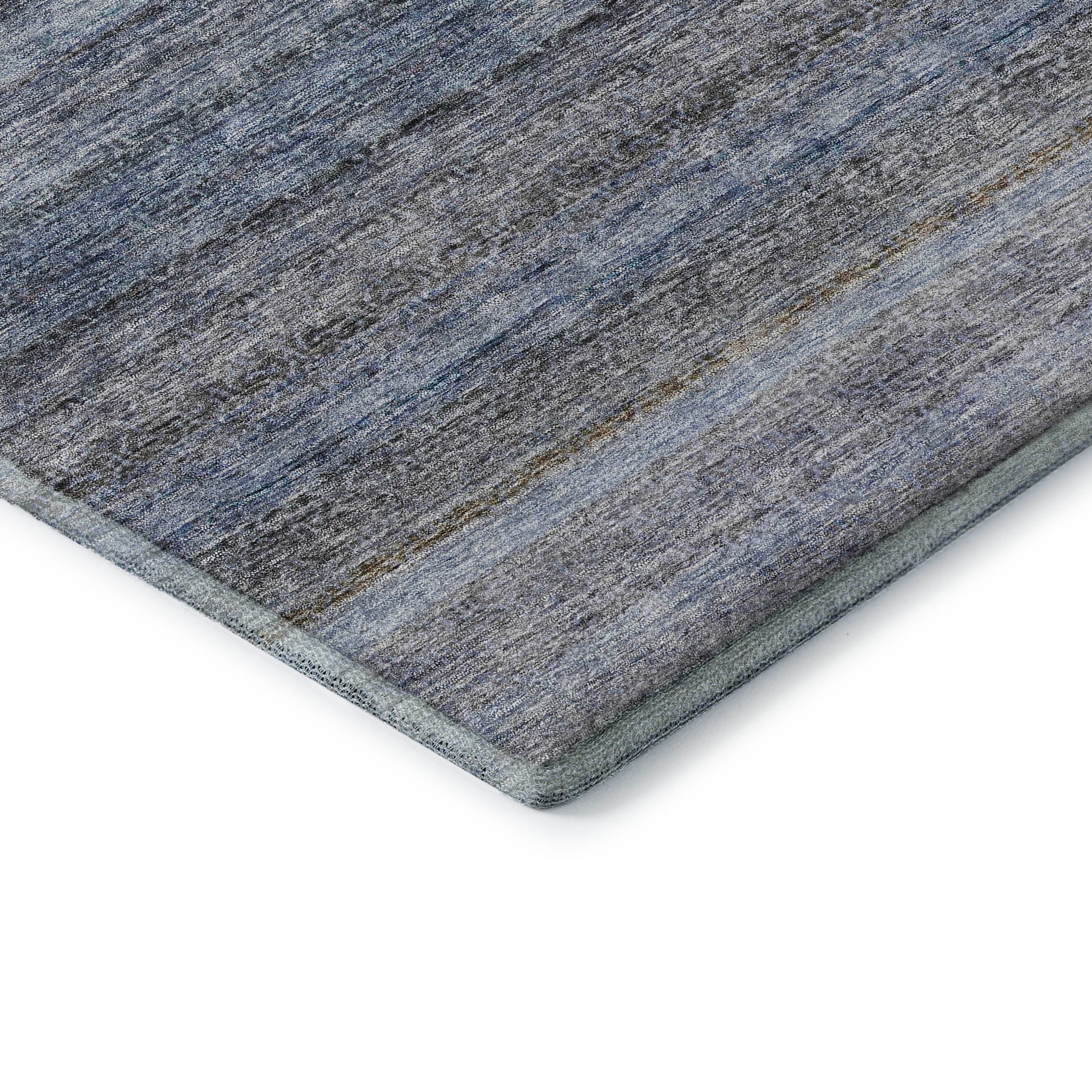 Dubrovnik Machine Washable Transitional Blue Rug 1'8" x 2'6" #shape_Rectangle