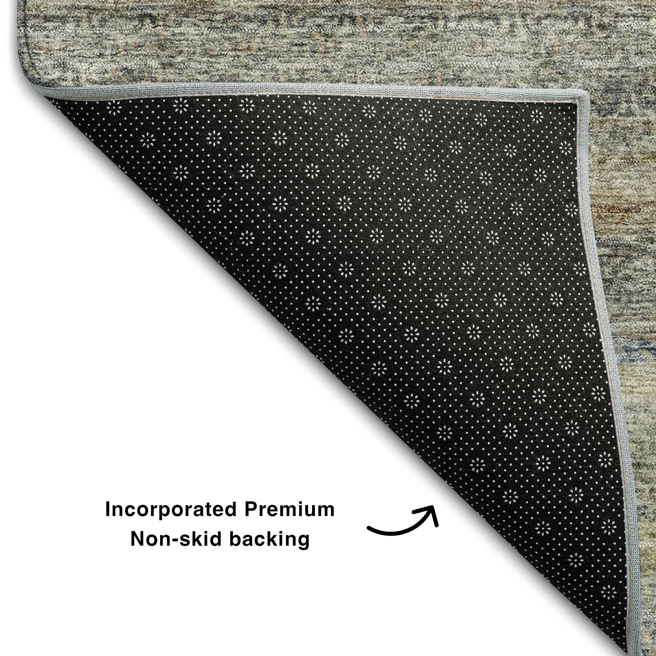 Dubrovnik Machine Washable Transitional Taupe Brown Rug 1'8" x 2'6" #shape_Rectangle
