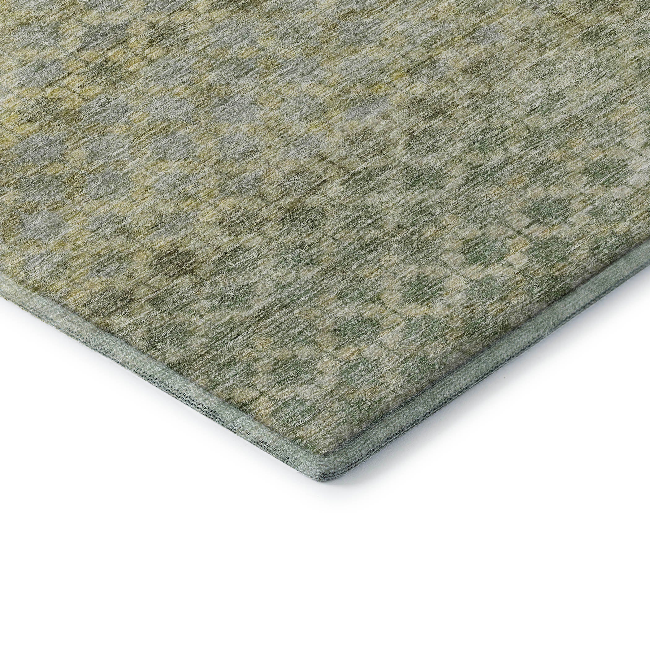 Vienna Machine Washable Transitional Aloe Green Rug 1'8" x 2'6" #shape_Rectangle