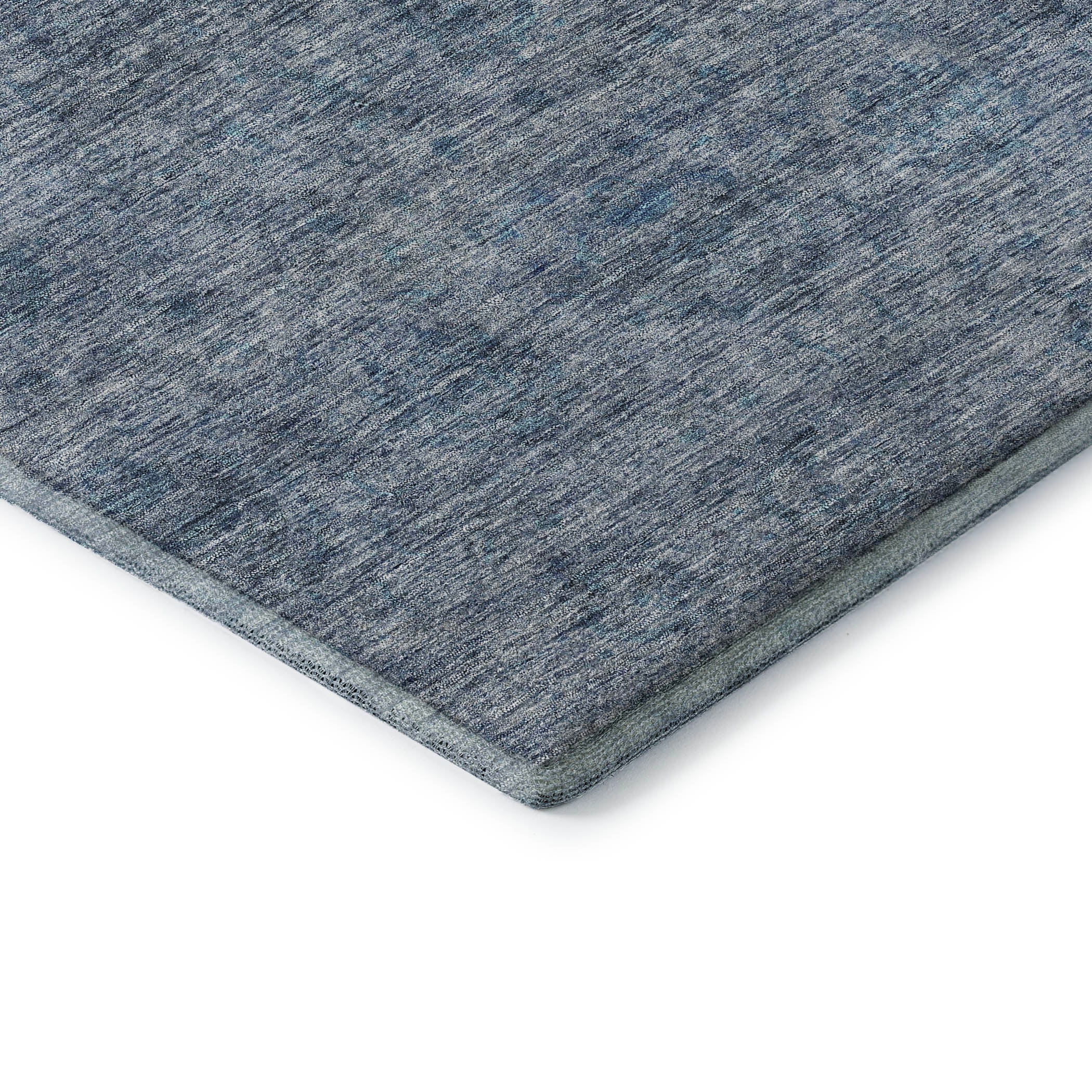 Reykjavik Machine Washable Transitional Blue Rug 1'8" x 2'6" #shape_Rectangle