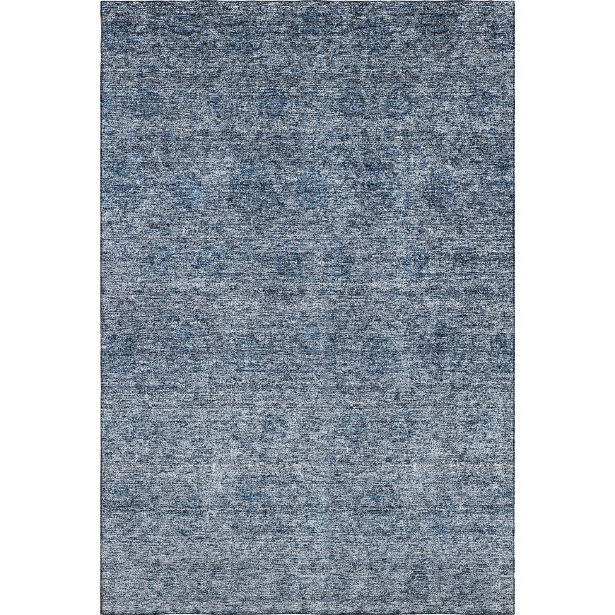 Reykjavik Machine Washable Transitional Blue Rug 2'6" x 3'10" #shape_Rectangle