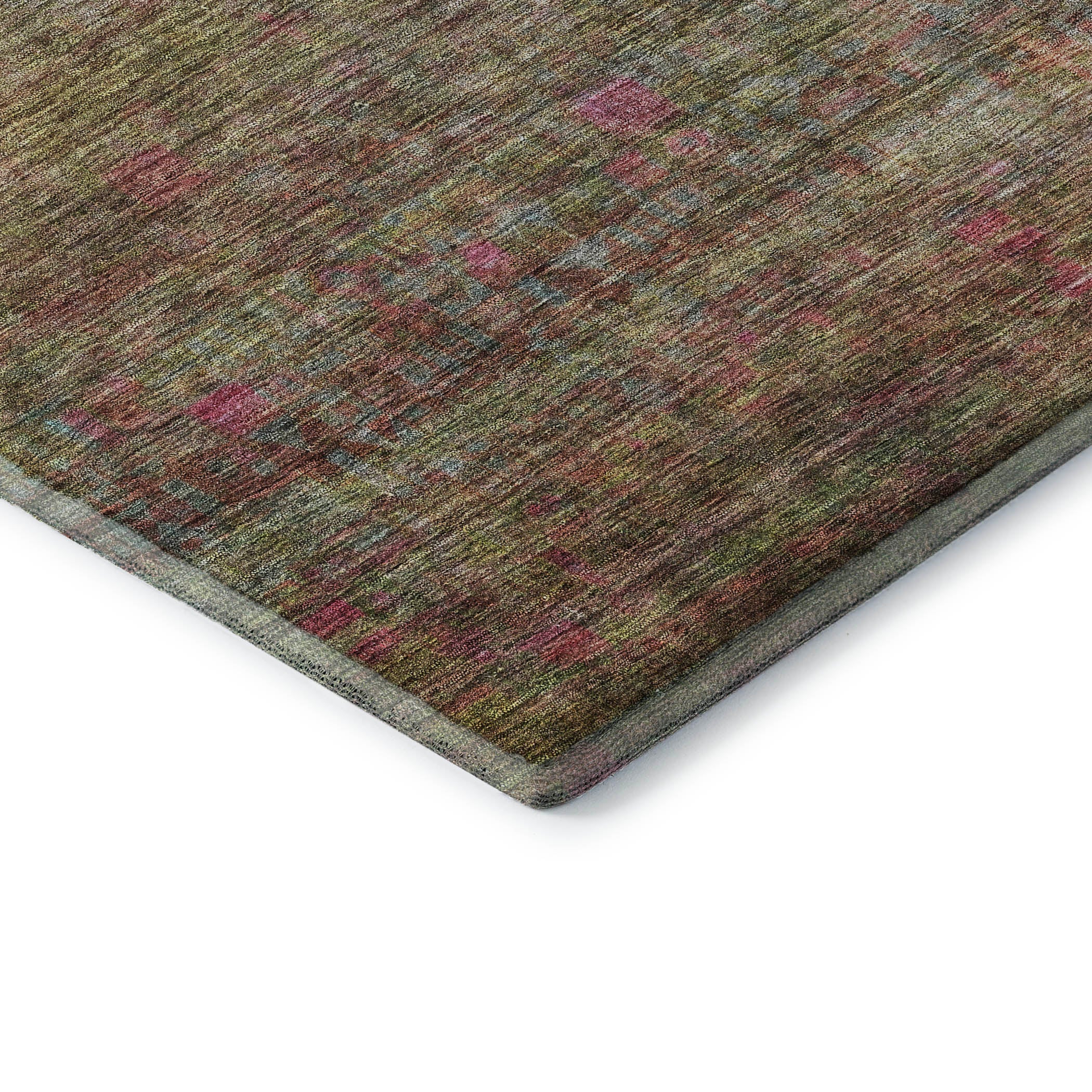 Seoul Machine Washable Transitional Cactus Green Rug 1'8" x 2'6" #shape_Rectangle