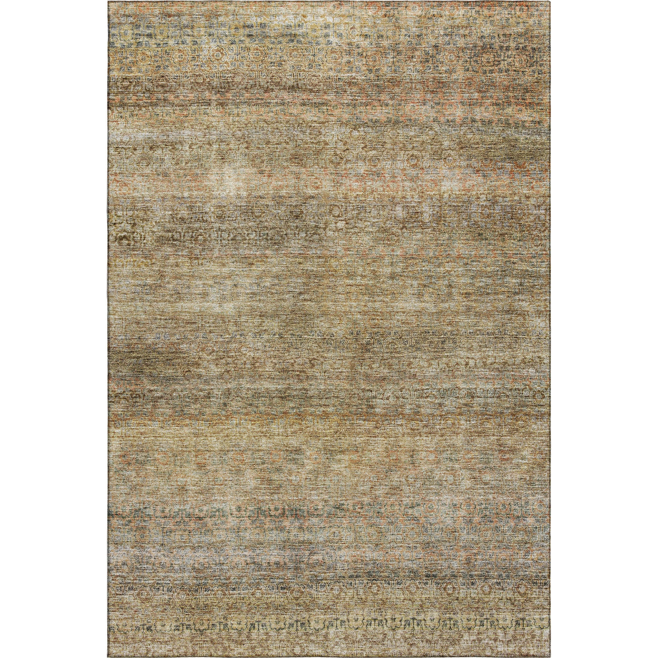 Athens Machine Washable Transitional Wheat Gold Rug 2'6" x 3'10" #shape_Rectangle