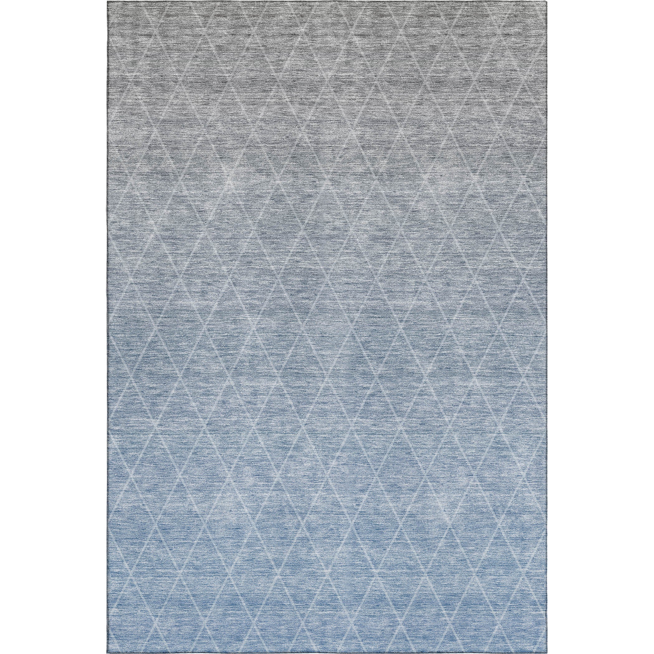Oaxaca Machine Washable Transitional Blue Rug 2'6" x 3'10" #shape_Rectangle