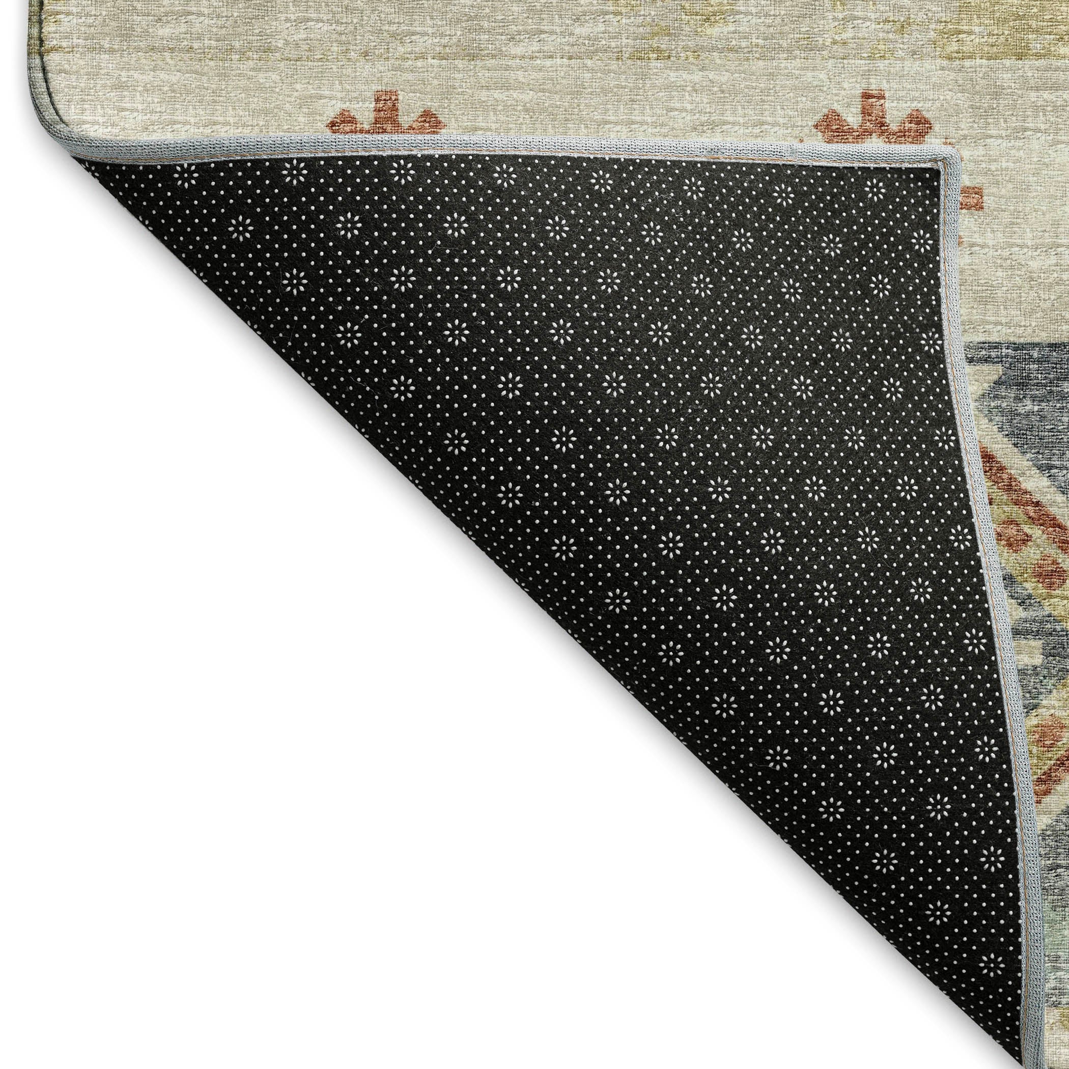 Santorini Machine Washable Transitional Desert Multi Rug 1'8" x 2'6" #shape_Rectangle
