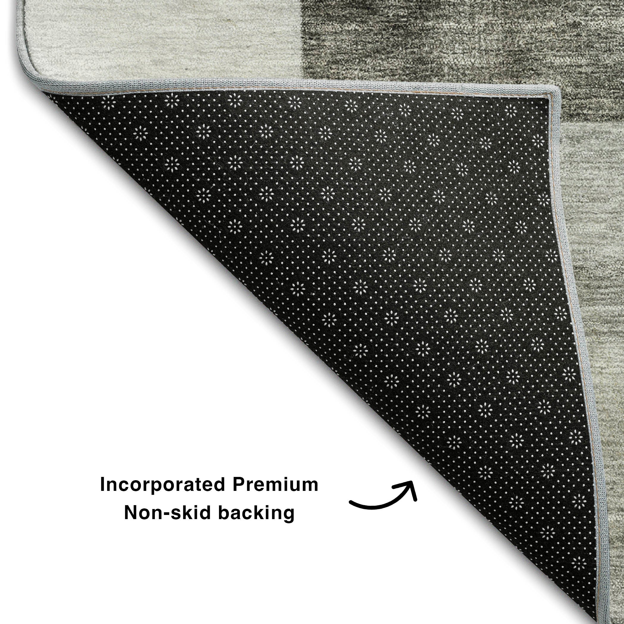 Prague Machine Washable Transitional Pewter Gray Rug 1'8" x 2'6" #shape_Rectangle