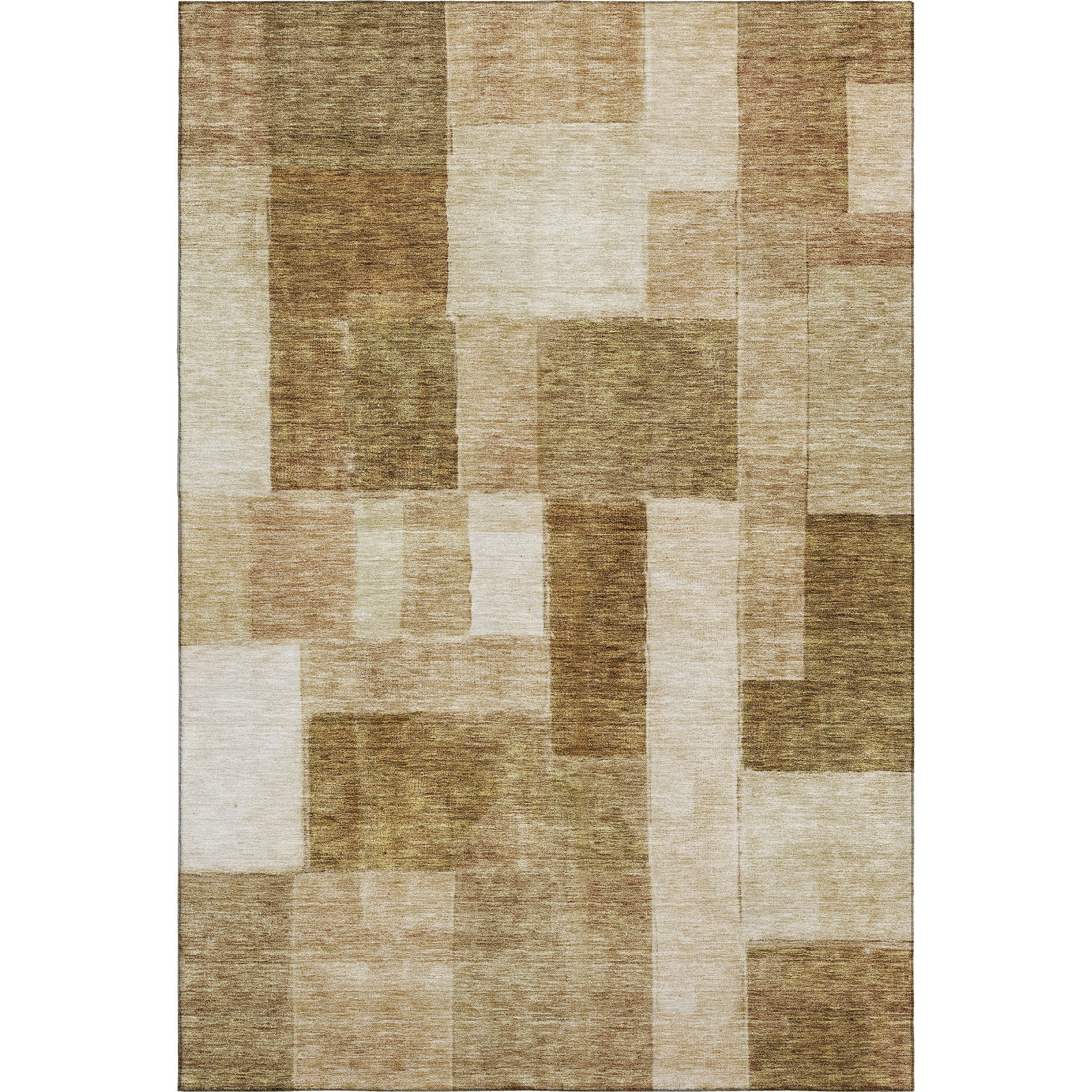 Prague Machine Washable Transitional Terracotta Orange Rug 2'6" x 3'10" #shape_Rectangle