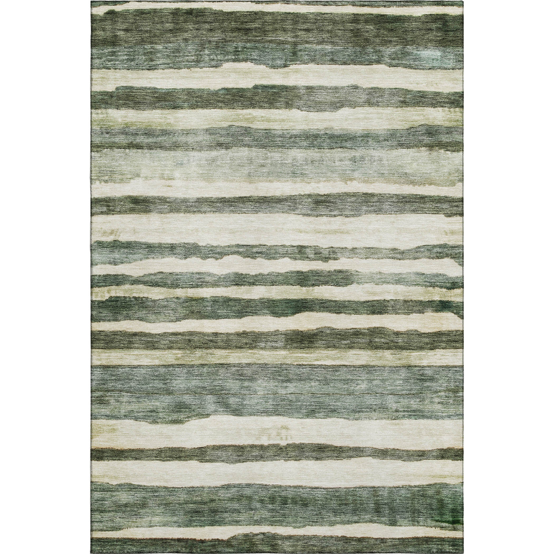 Santorini Machine Washable Transitional Sage Green Rug 2'6" x 3'10" #shape_Rectangle