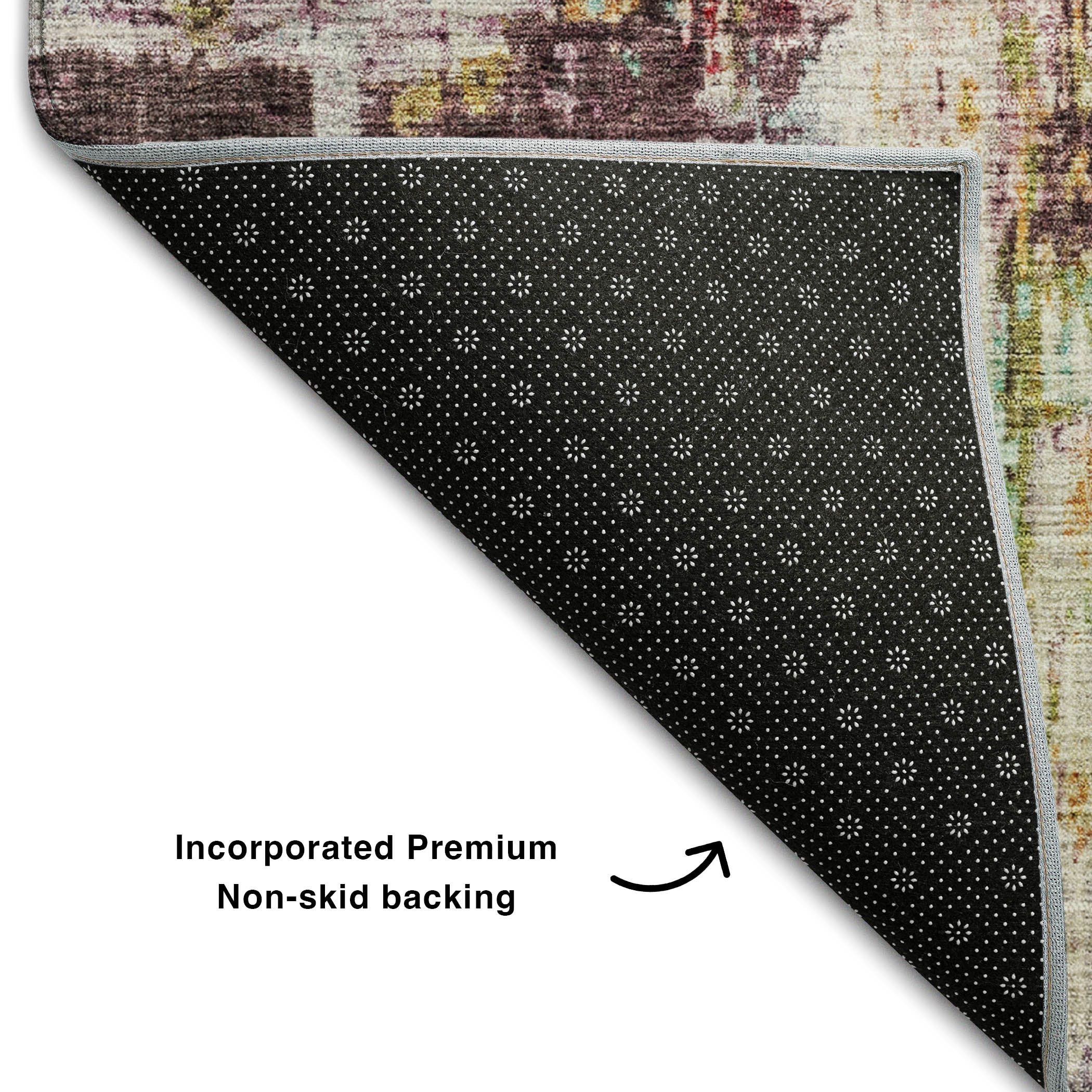 Bergen Machine Washable Transitional Lavender Purple Rug 1'8" x 2'6" #shape_Rectangle