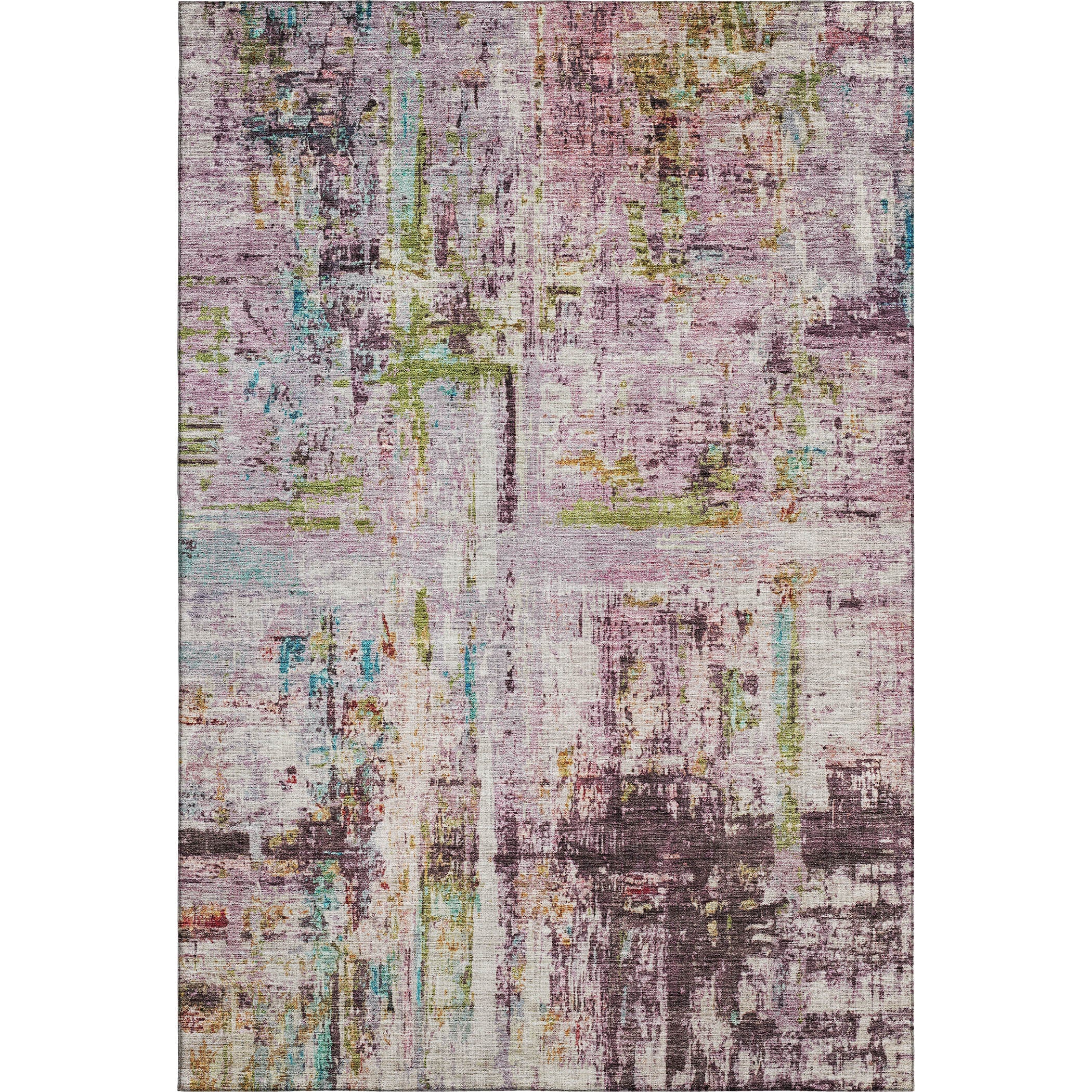 Bergen Machine Washable Transitional Lavender Purple Rug 2'6" x 3'10" #shape_Rectangle