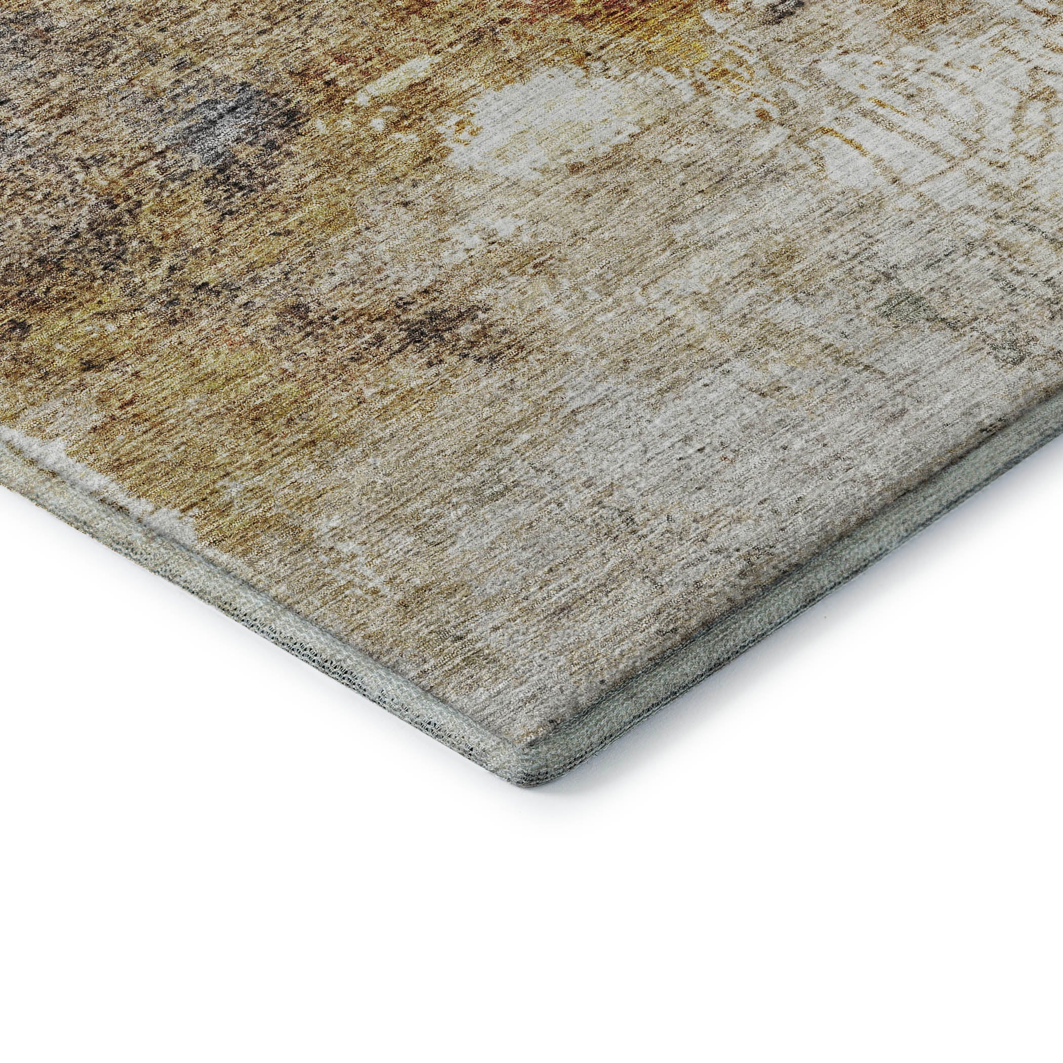 Tbilisi Machine Washable Transitional Taupe Brown Rug 1'8" x 2'6" #shape_Rectangle
