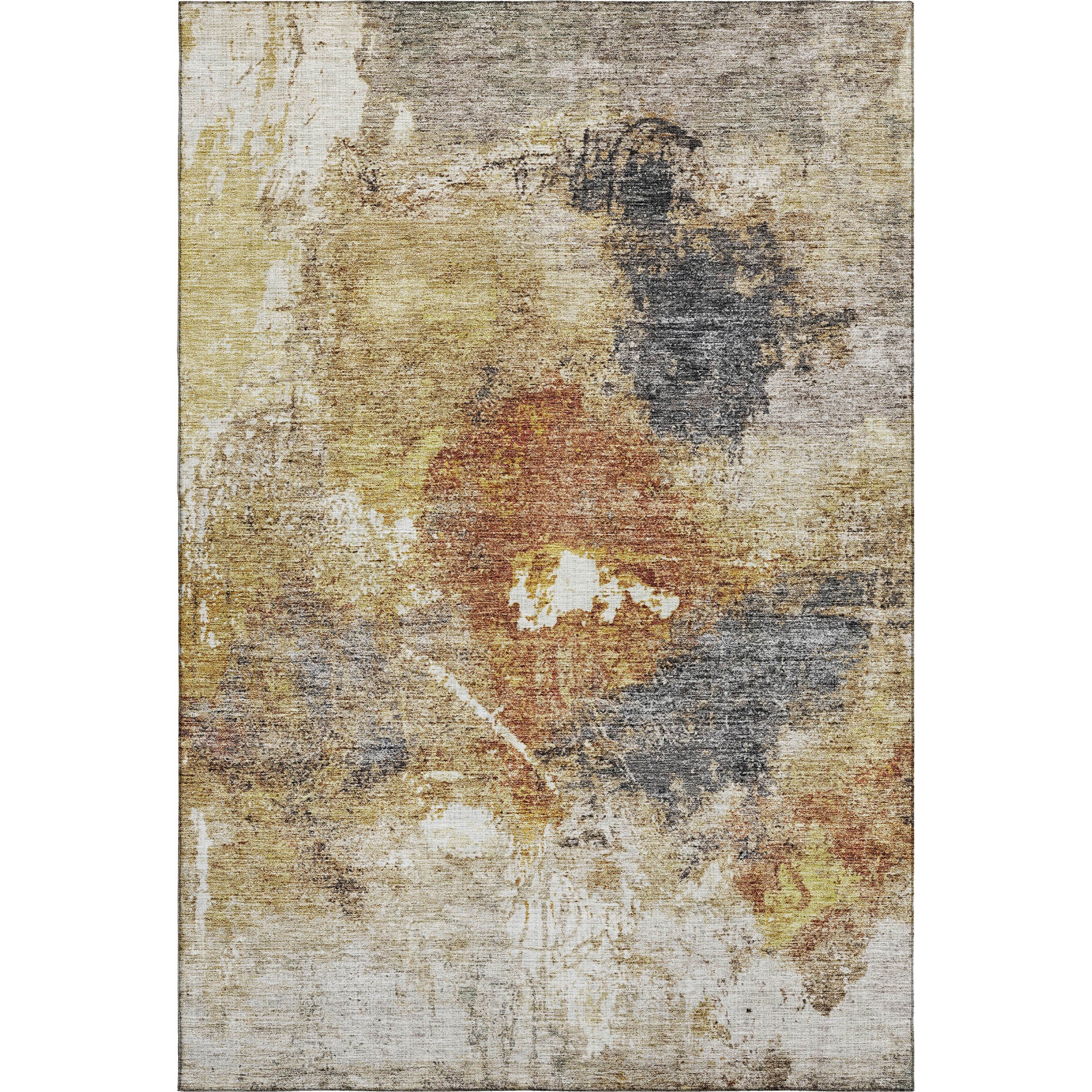 Tbilisi Machine Washable Transitional Taupe Brown Rug 2'6" x 3'10" #shape_Rectangle