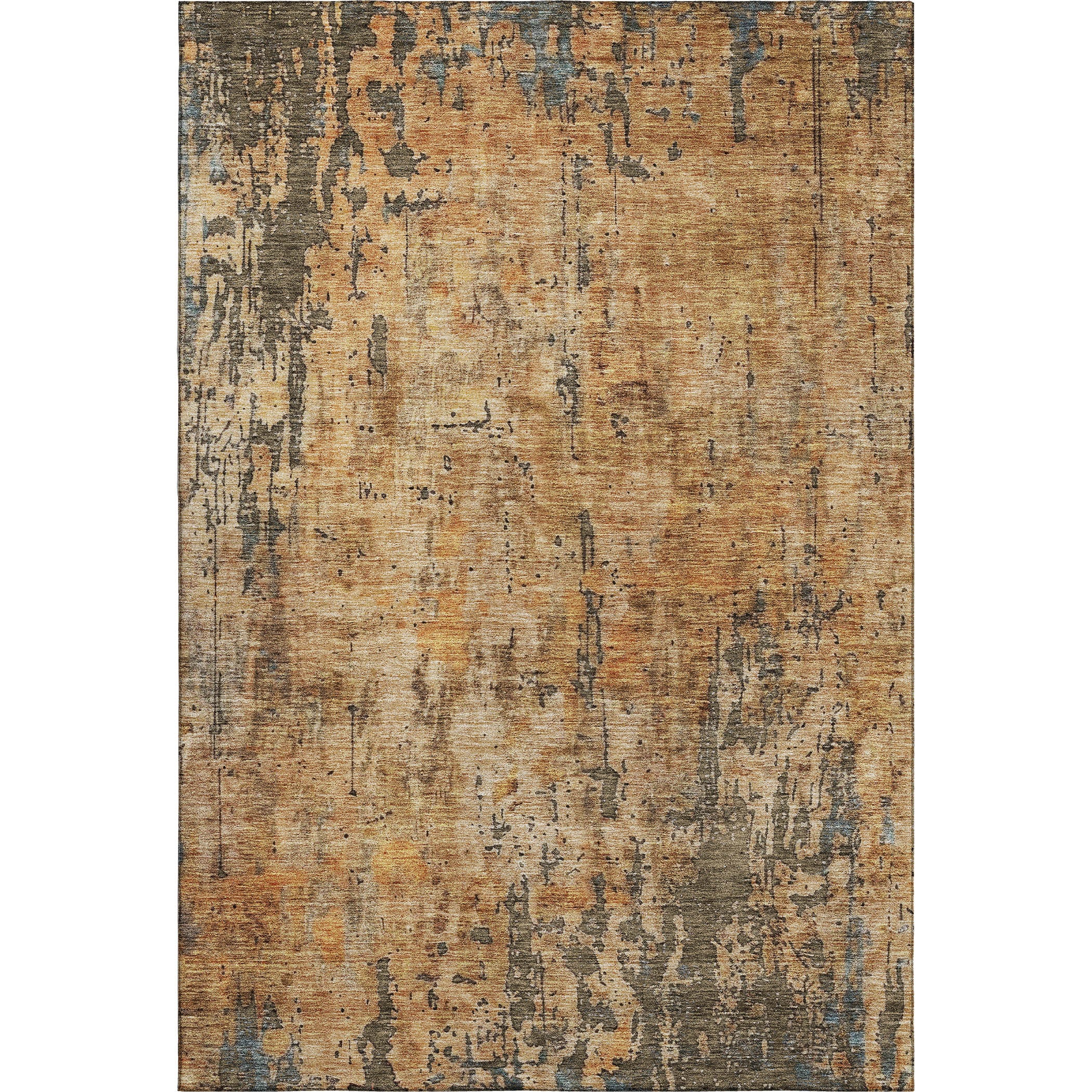 Sintra Machine Washable Transitional Copper Orange Rug 2'6" x 3'10" #shape_Rectangle