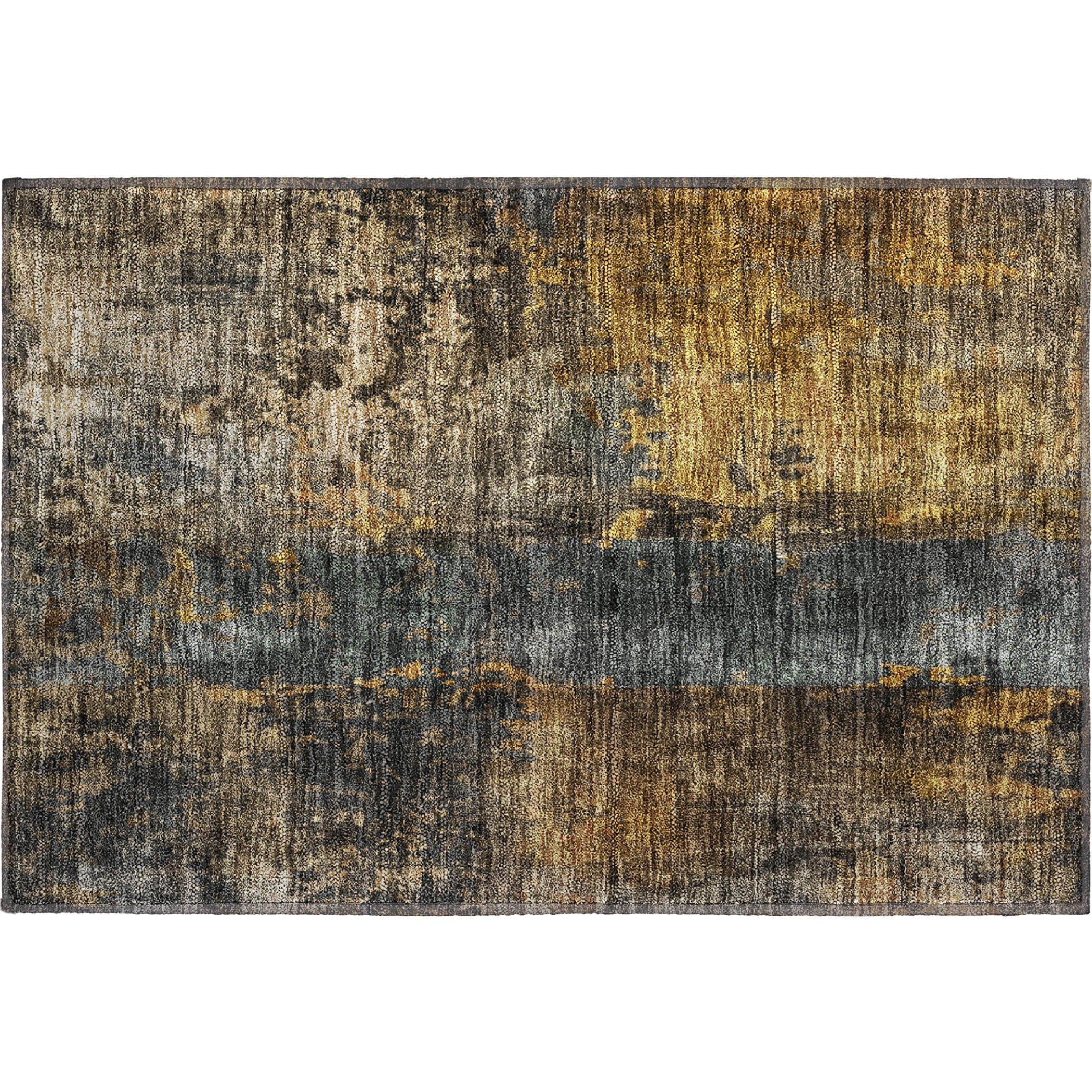 Cairo Machine Washable Transitional Gray Rug 1'8" x 2'6" #shape_Rectangle