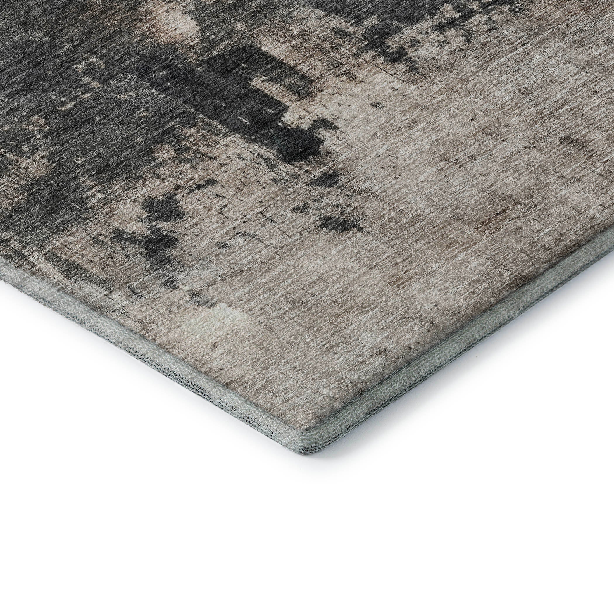 Reykjavik Machine Washable Transitional Taupe Brown Rug 1'8" x 2'6" #shape_Rectangle
