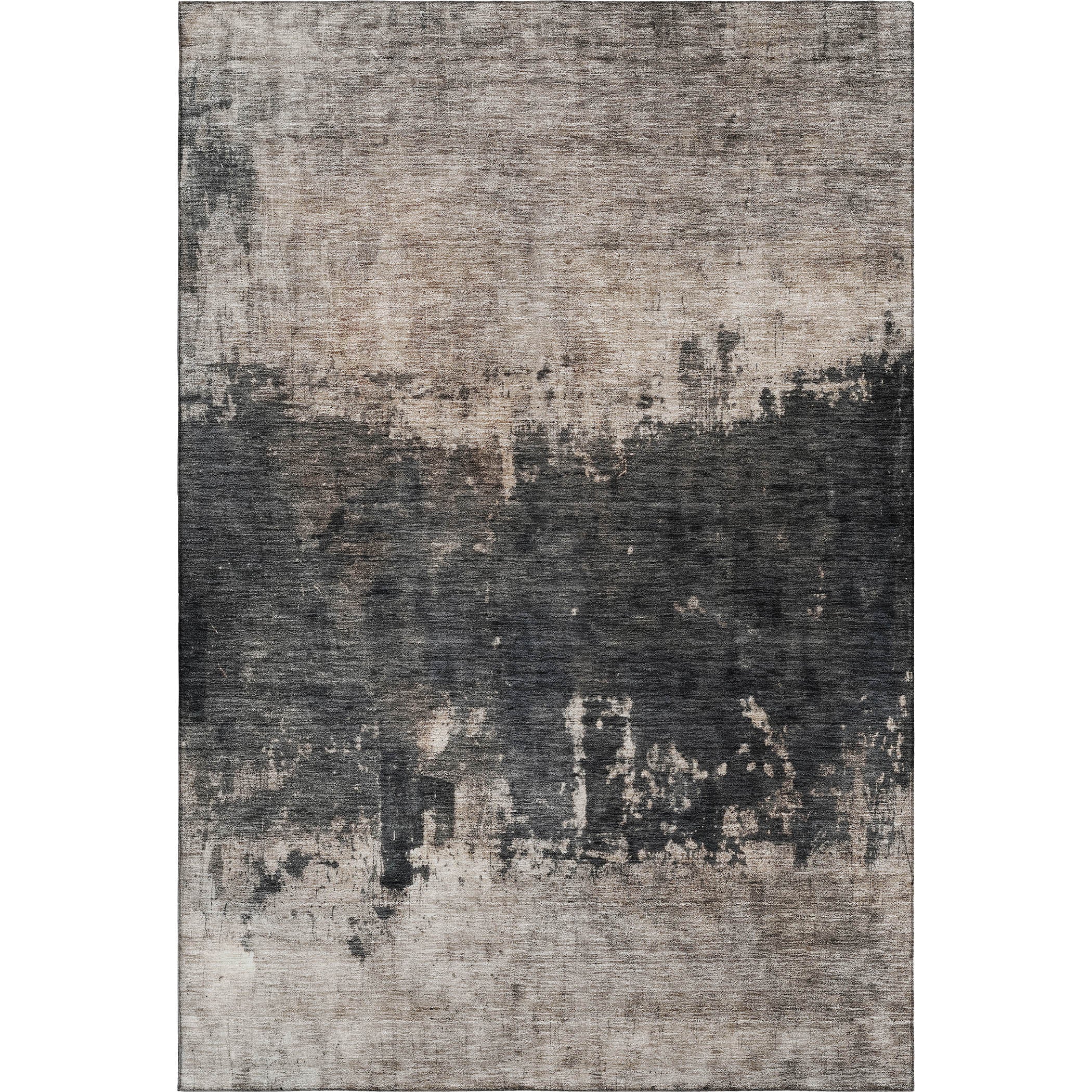 Reykjavik Machine Washable Transitional Taupe Brown Rug 2'6" x 3'10" #shape_Rectangle