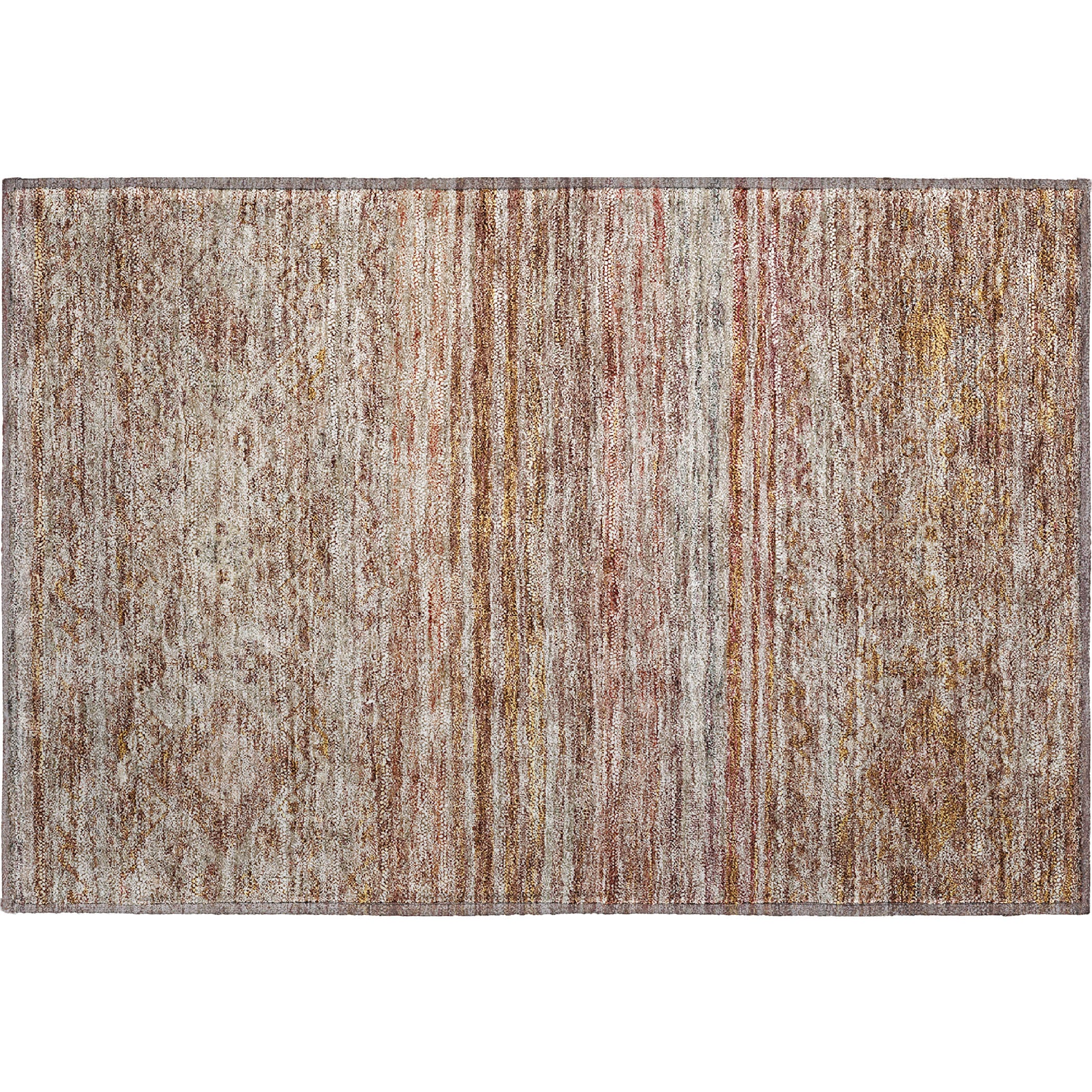 Marrakech Machine Washable Transitional Copper Orange Rug 1'8" x 2'6" #shape_Rectangle