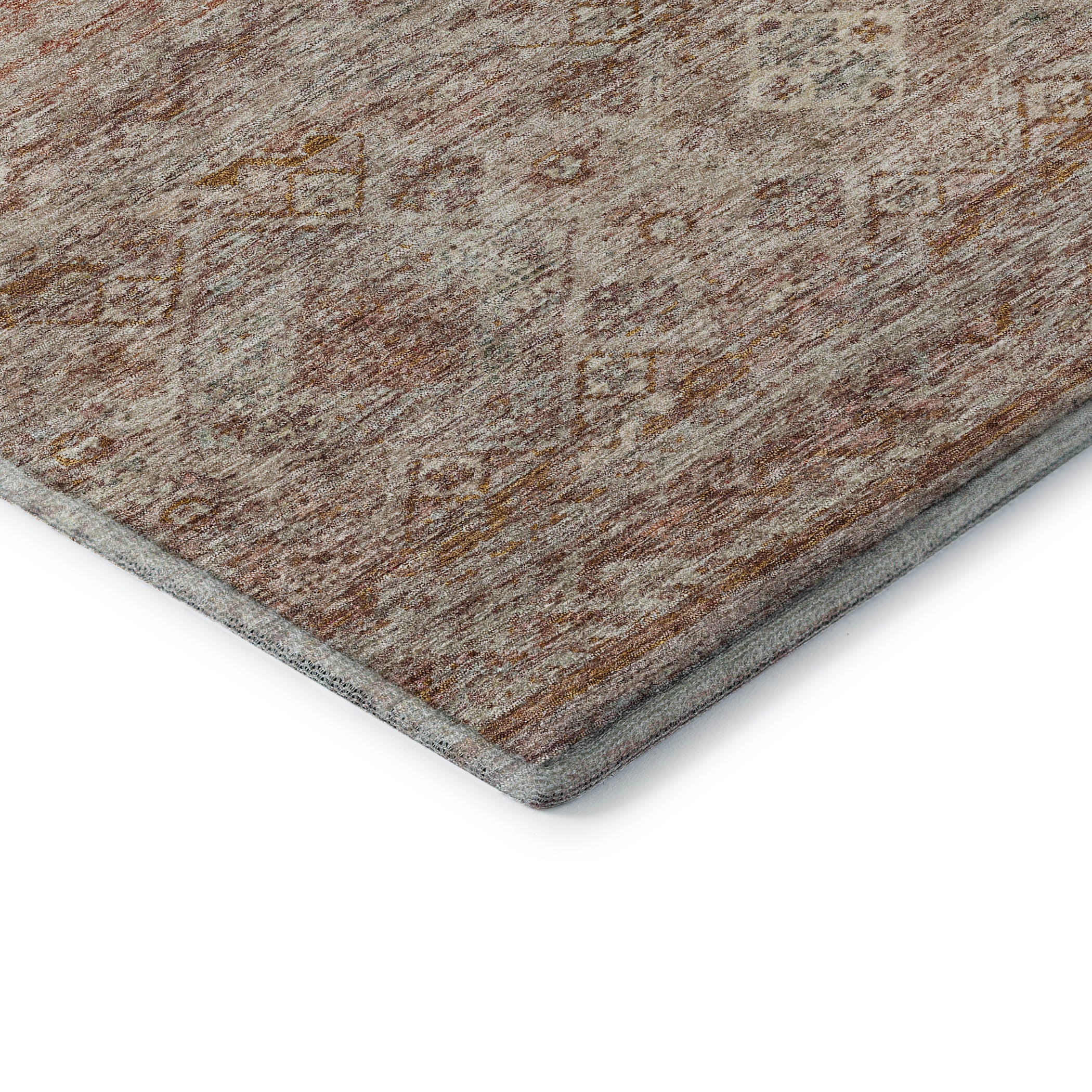 Marrakech Machine Washable Transitional Copper Orange Rug 1'8" x 2'6" #shape_Rectangle