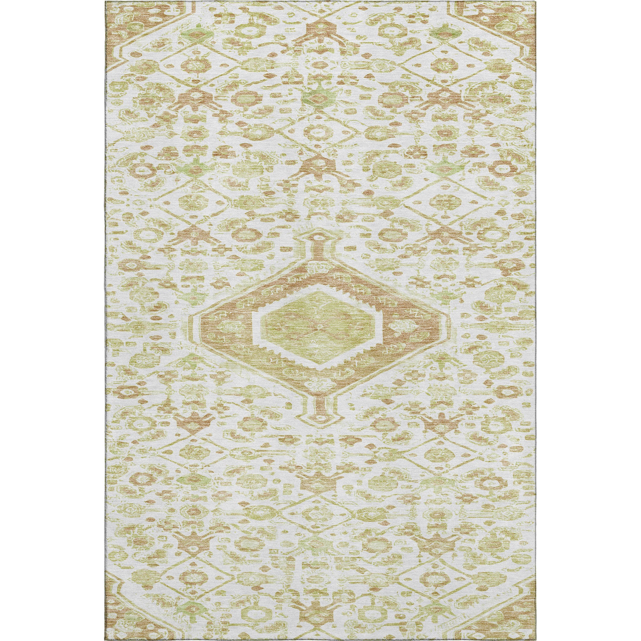 Oslo Machine Washable Traditional Ivory Rug 2'6" x 3'10" #shape_Rectangle