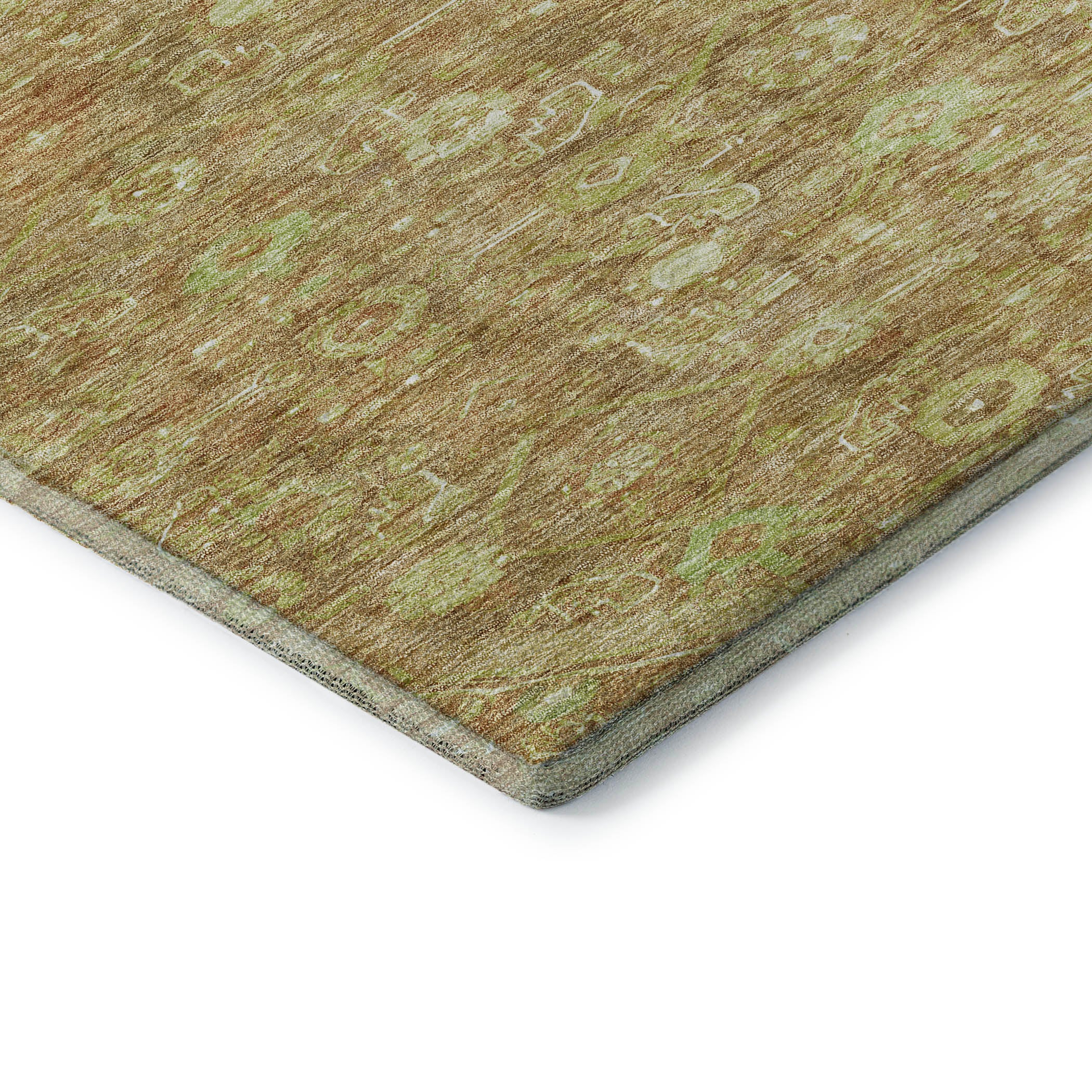Oslo Machine Washable Traditional Terracotta Orange Rug 1'8" x 2'6" #shape_Rectangle
