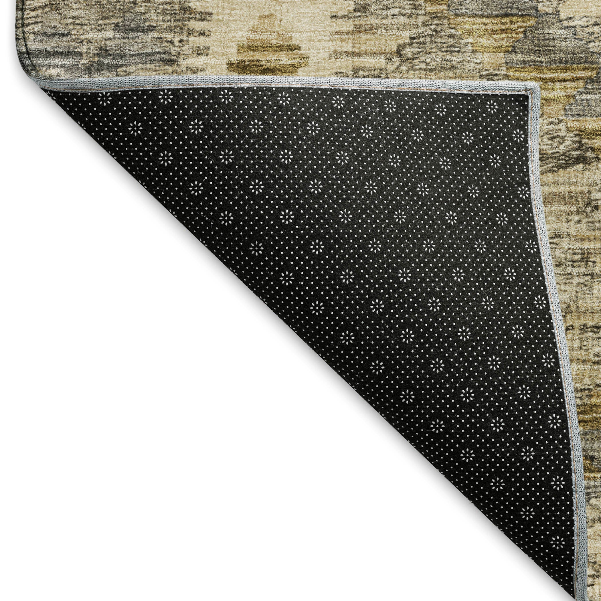 Bogota Machine Washable Transitional Beige Brown Rug 1'8" x 2'6" #shape_Rectangle