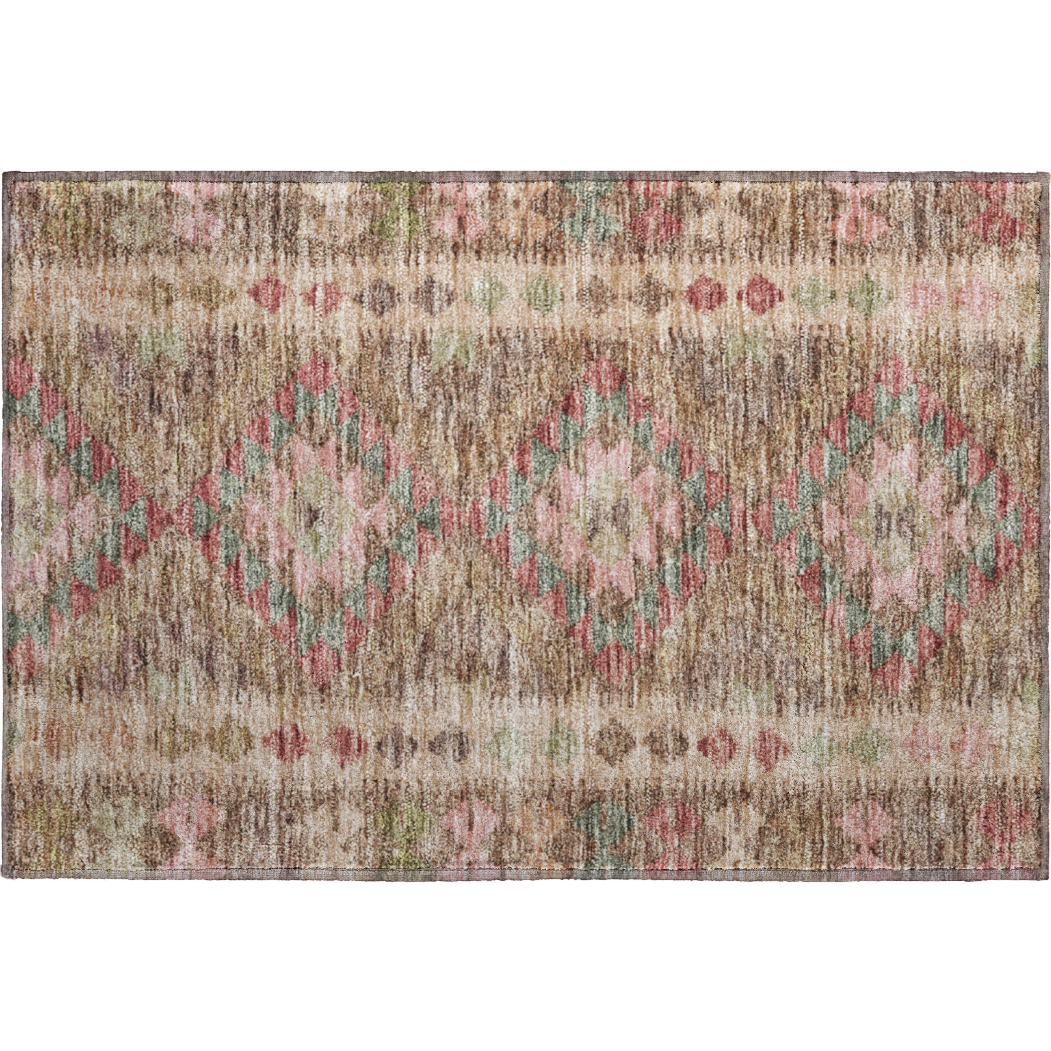Bogota Machine Washable Transitional Brown Rug 1'8" x 2'6" #shape_Rectangle