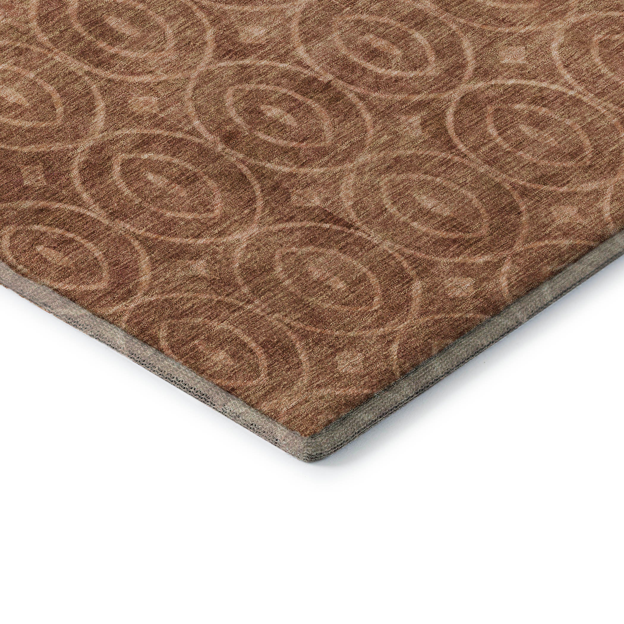 Mostar Machine Washable Transitional Terracotta Orange Rug 1'8" x 2'6" #shape_Rectangle