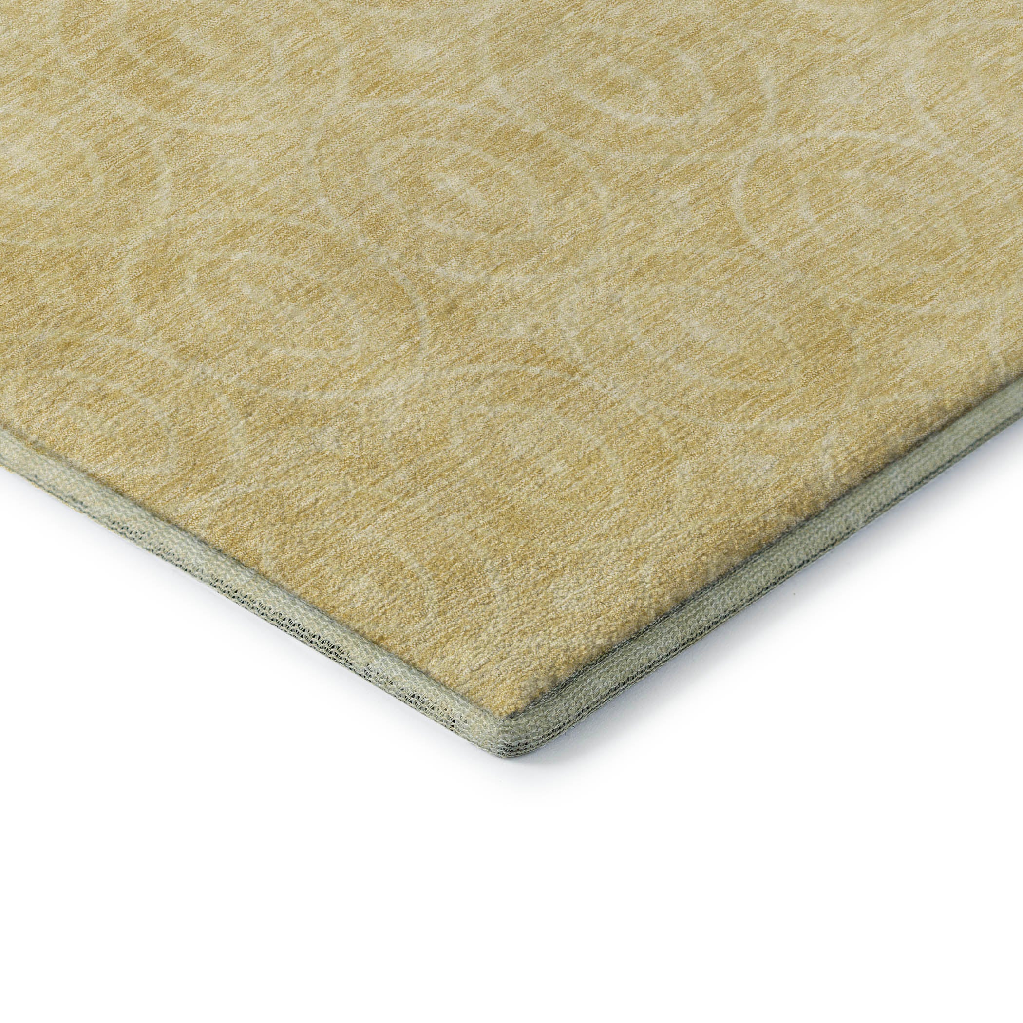 Mostar Machine Washable Transitional Wheat Gold Rug 1'8" x 2'6" #shape_Rectangle