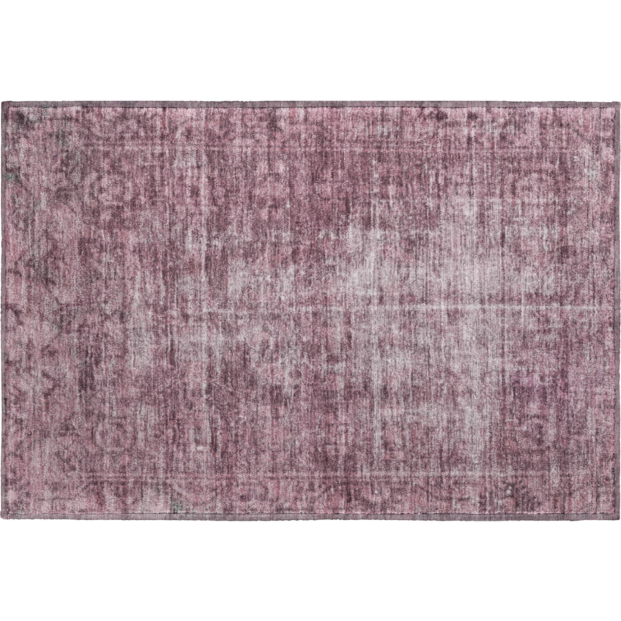 Salzburg Machine Washable Traditional Merlot Red Rug 1'8" x 2'6" #shape_Rectangle