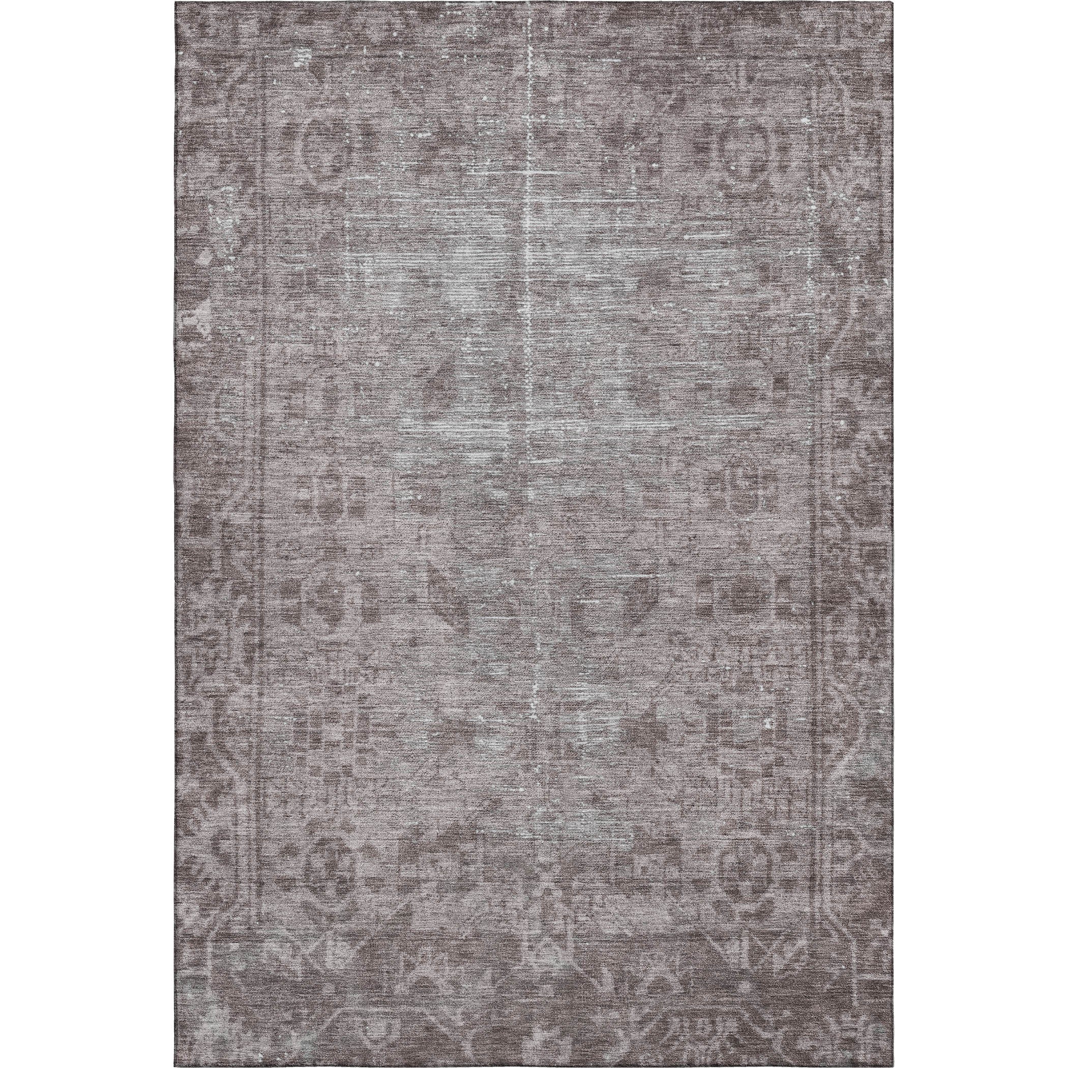 Salzburg Machine Washable Traditional Mocha Brown Rug 2'6" x 3'10" #shape_Rectangle