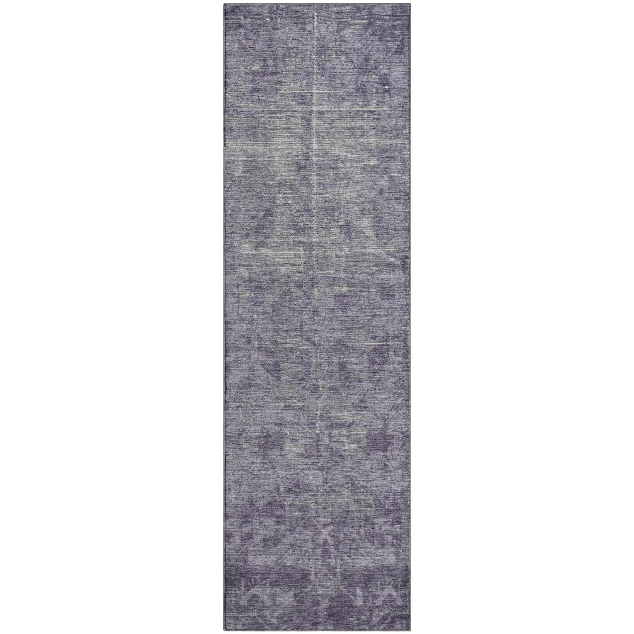 Salzburg Machine Washable Traditional Purple Rug 2'3" x 7'6" #shape_Runner