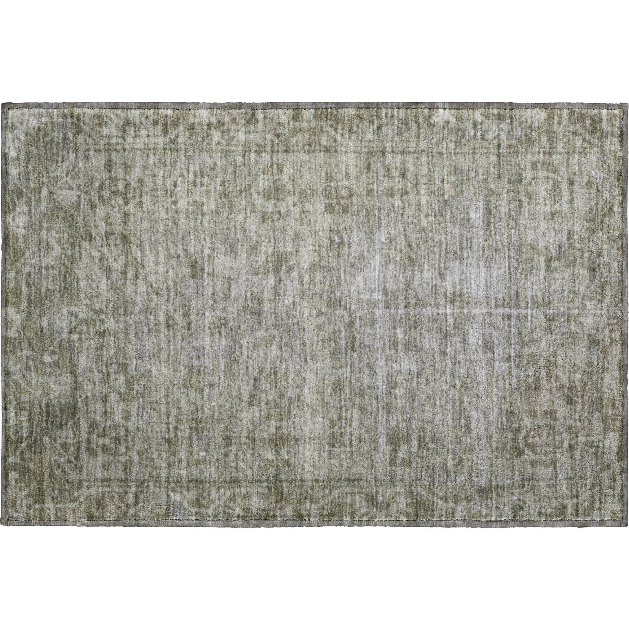 Salzburg Machine Washable Traditional Taupe Brown Rug 1'8" x 2'6" #shape_Rectangle
