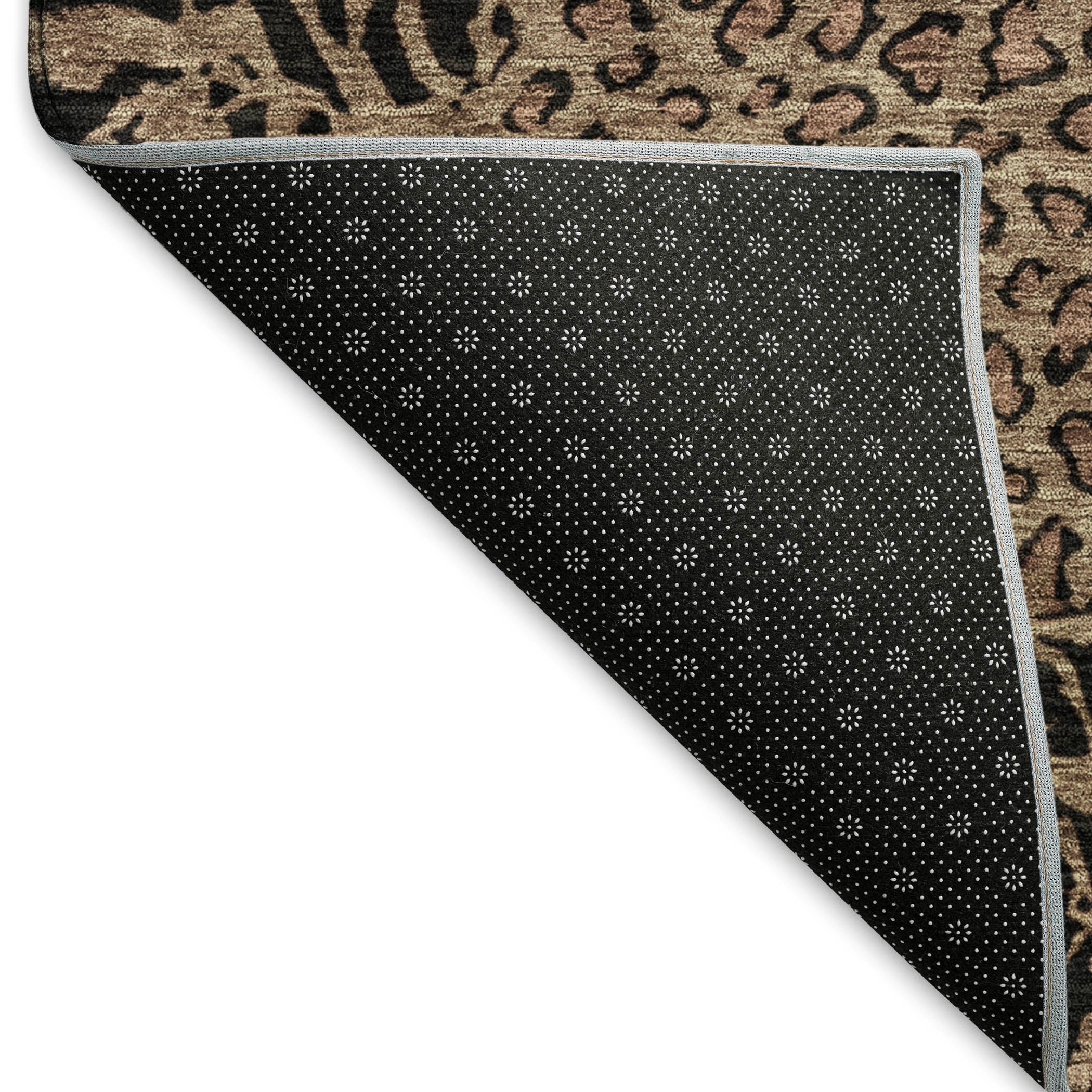 Baku Machine Washable Transitional Brown Rug 1'8" x 2'6" #shape_Rectangle