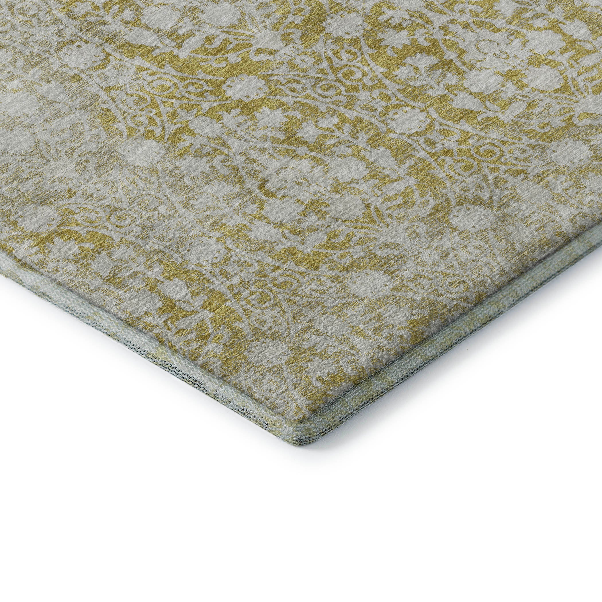 Vienna Machine Washable Transitional Gold Rug 1'8" x 2'6" #shape_Rectangle