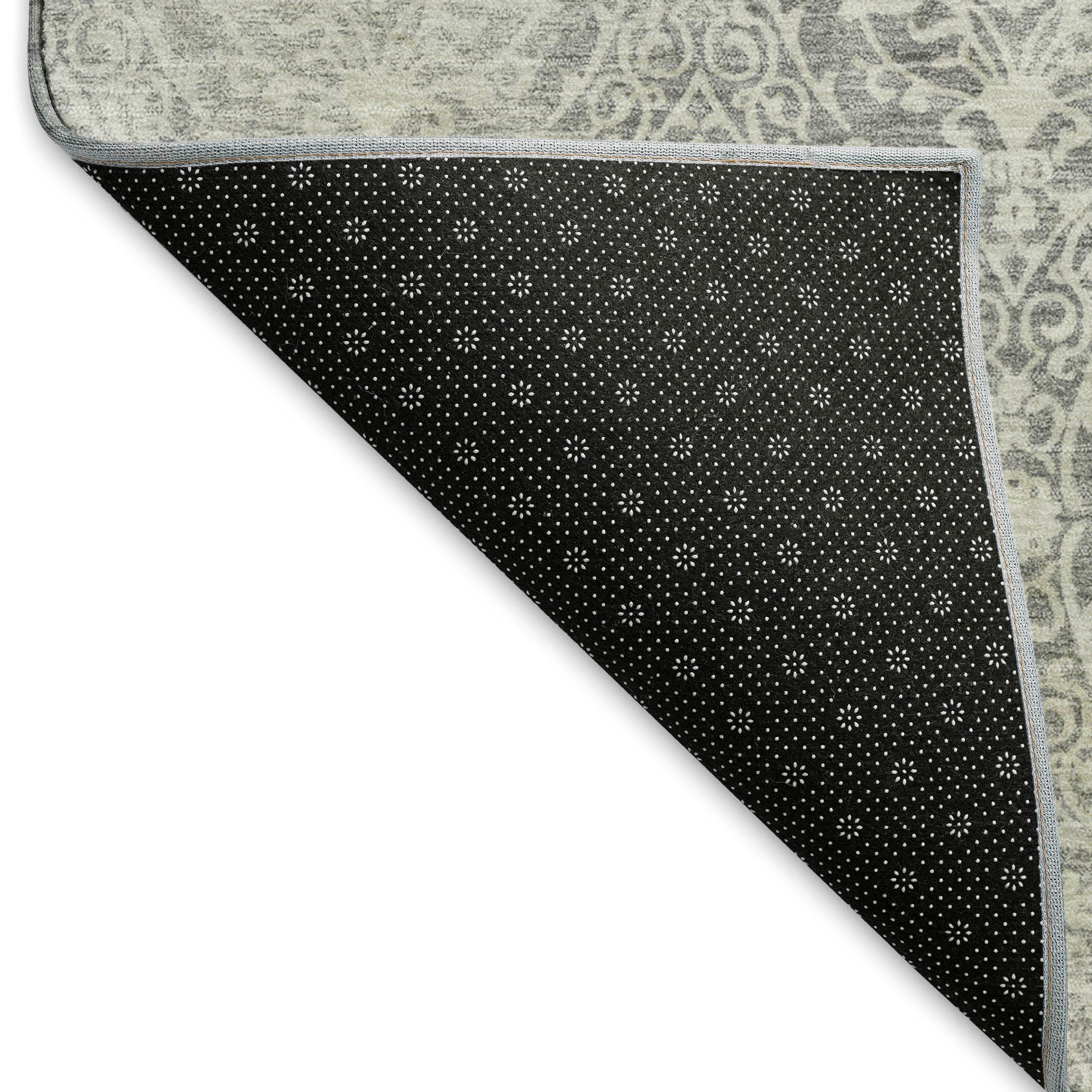 Vienna Machine Washable Transitional Gray Rug 1'8" x 2'6" #shape_Rectangle