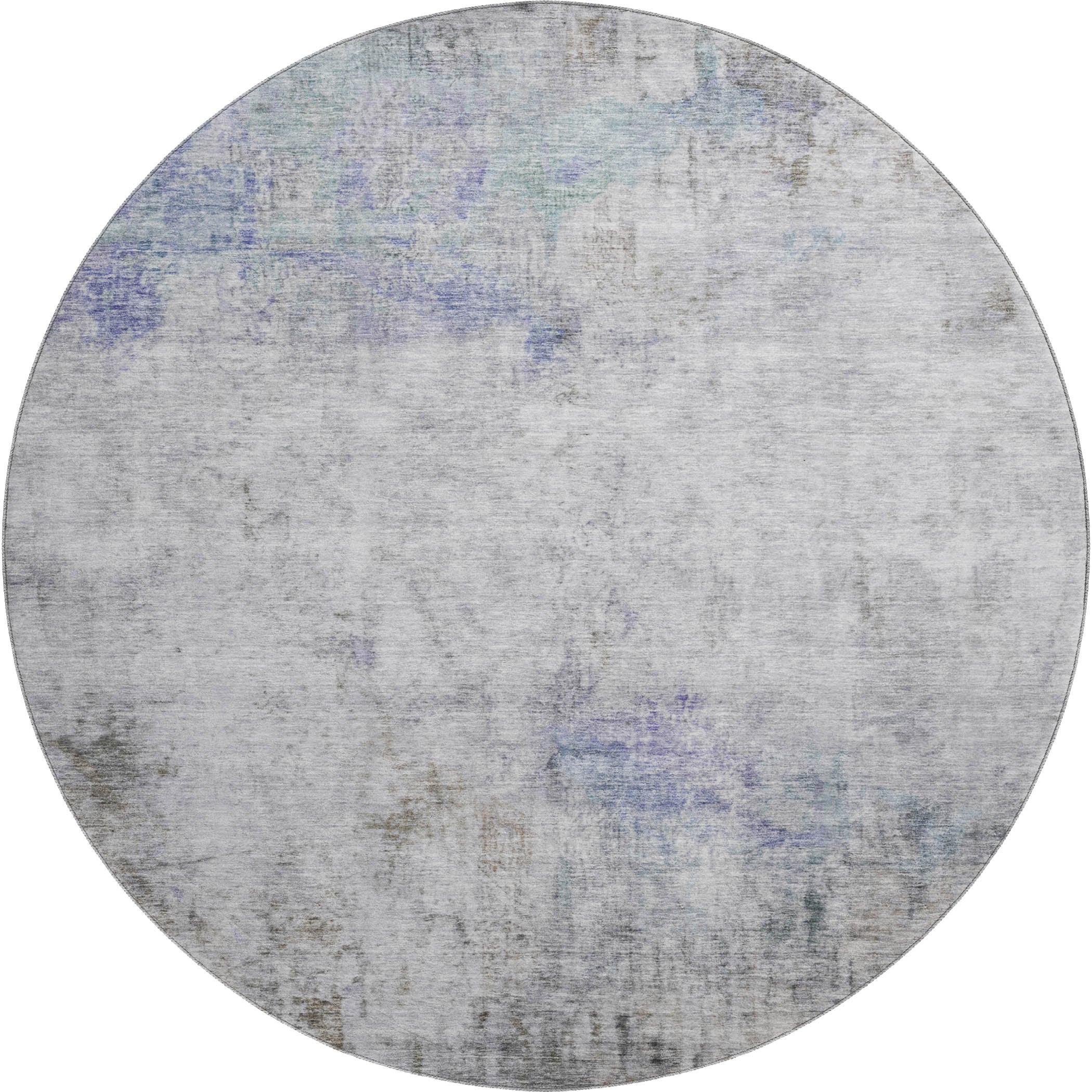 Marrakech Machine Washable Transitional Brown Rug 8' x 8' #shape_Round