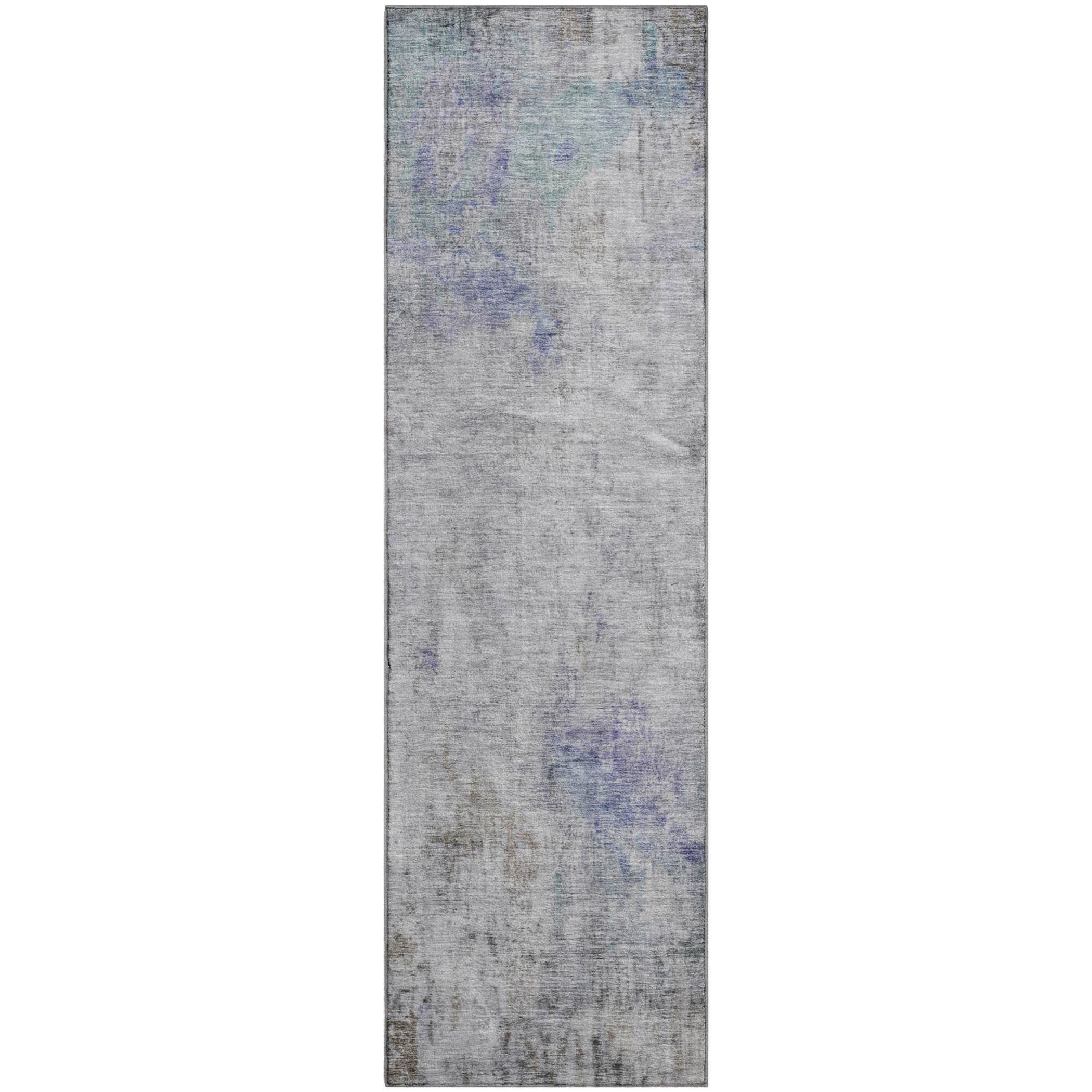 Marrakech Machine Washable Transitional Brown Rug 2'3" x 7'6" #shape_Runner