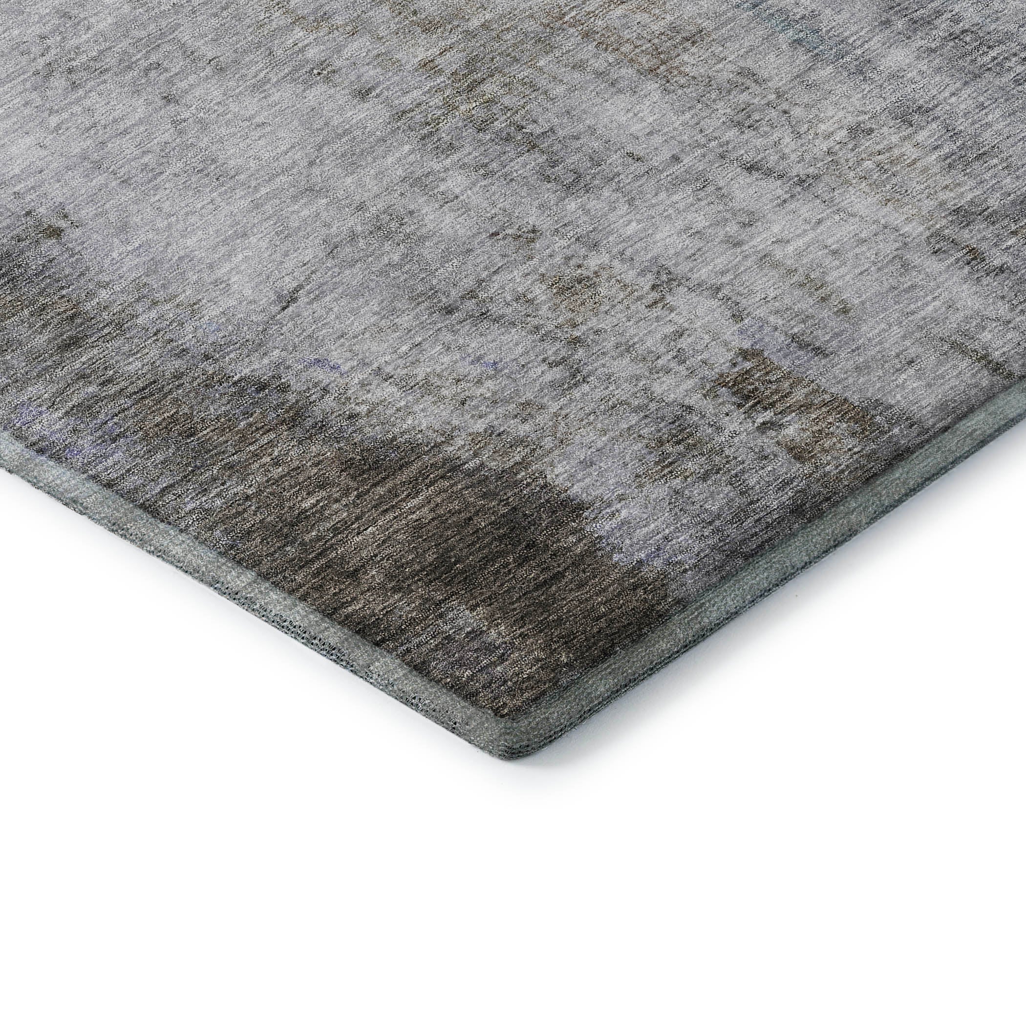 Marrakech Machine Washable Transitional Brown Rug 1'8" x 2'6" #shape_Rectangle