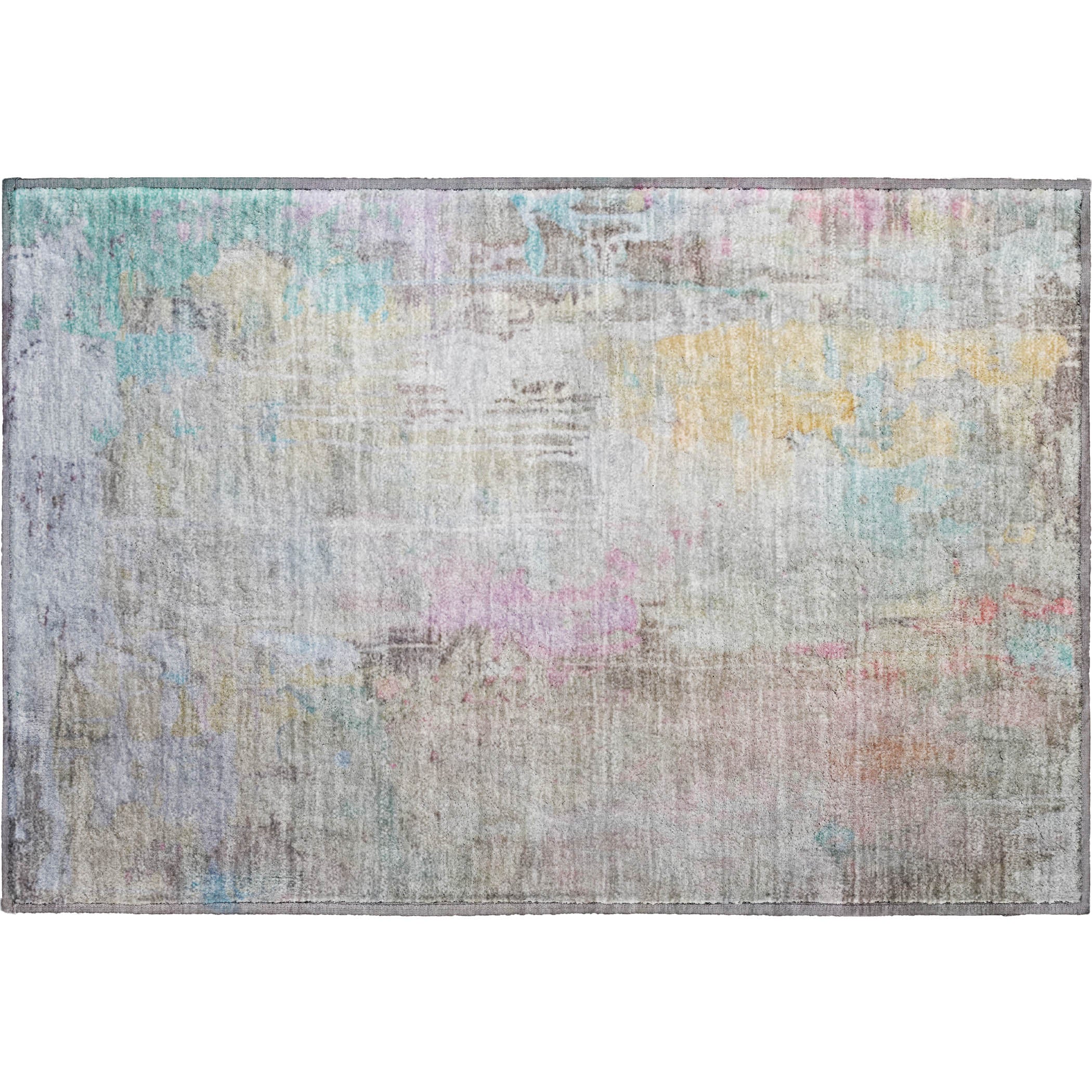 Porto Machine Washable Transitional Taupe Brown Rug 1'8" x 2'6" #shape_Rectangle